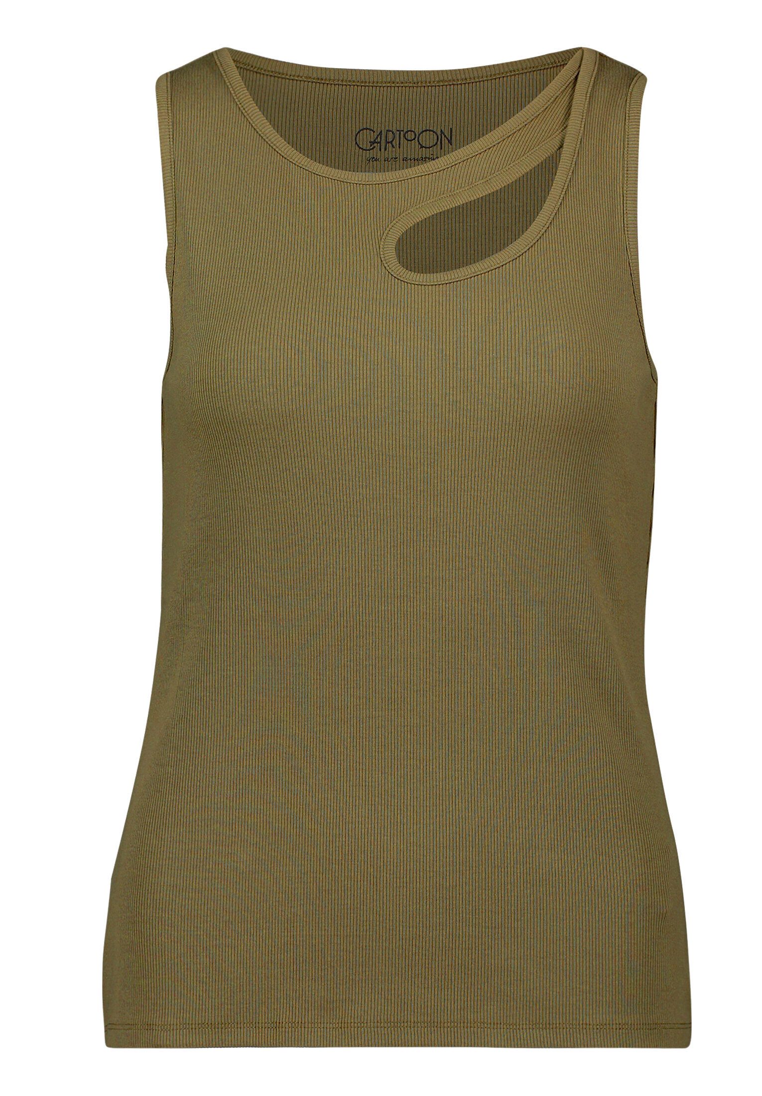 Cartoon T-Shirt Damen mit Rundhalsausschnitt (1-tlg)