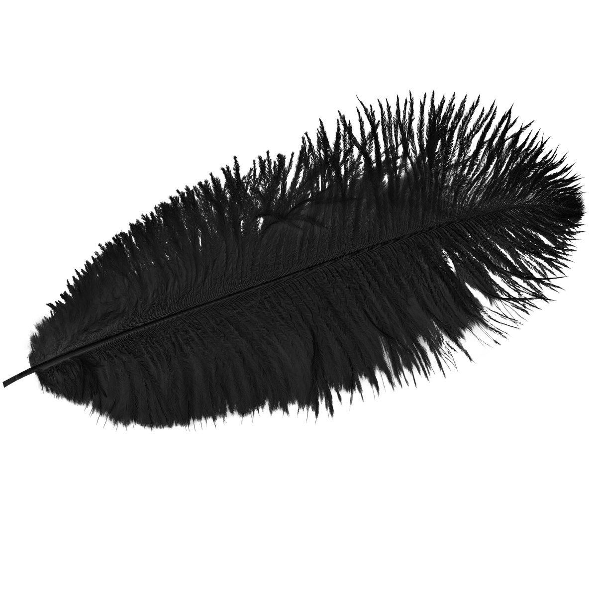 Viana Osterfigur Straußenfedern Deko Schwarz XXL 32-35cm 4 Stk für exklusive, 4 Stück