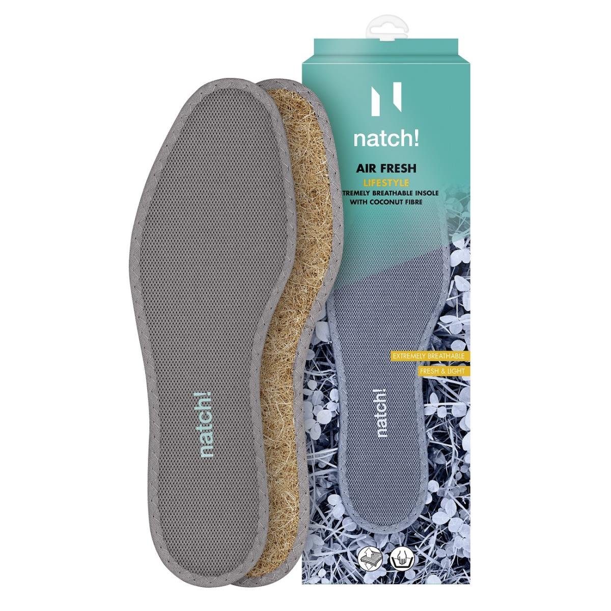 Natch! Barfußsohlen AIR FRESH - leichte, luftdurchlässige Einlegesohle