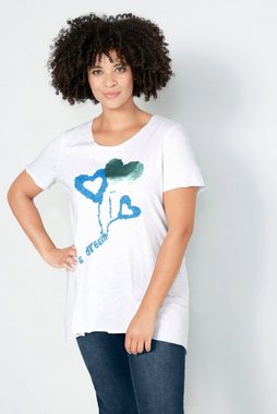 Angel of Style Rundhalsshirt T-Shirt Classic Fit Herz-Ballons Rundhals Halbarm