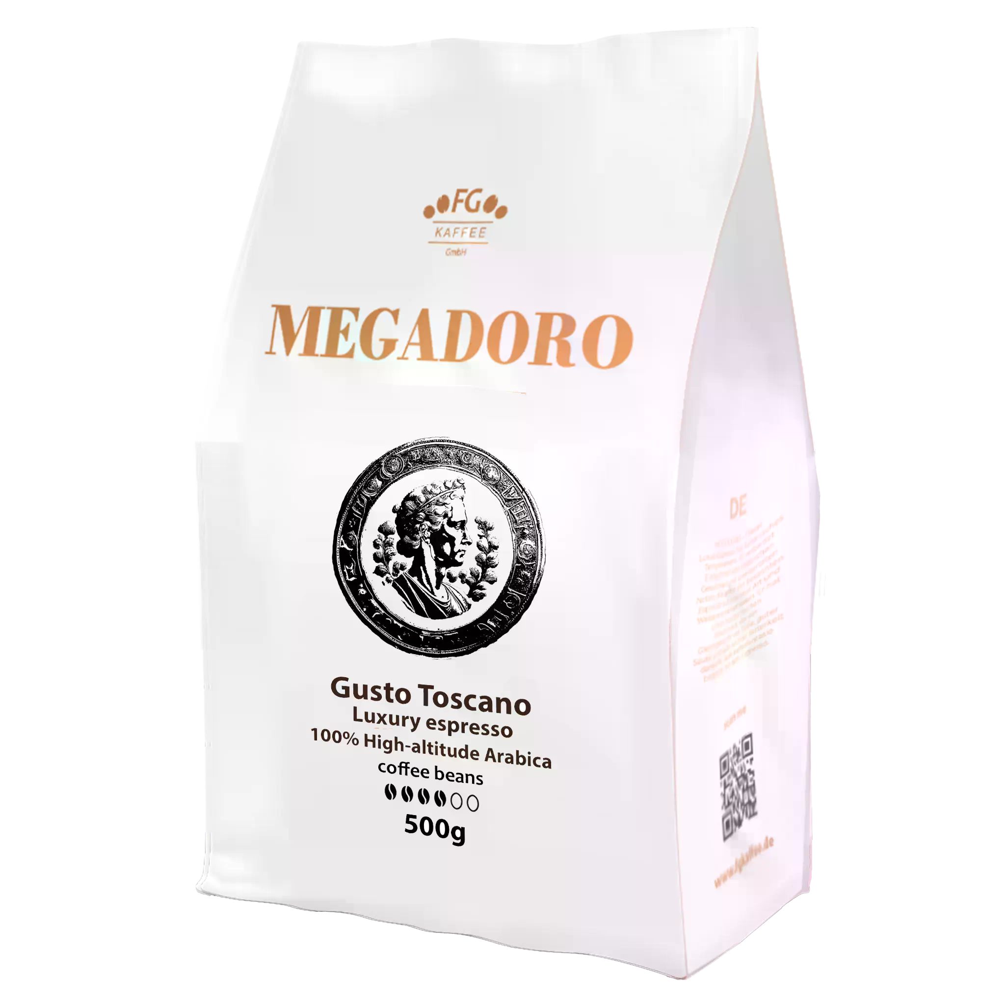 Megadoro Kaffee Megadoro Gusto Toscano Kaffeebohnen 100% Arabica