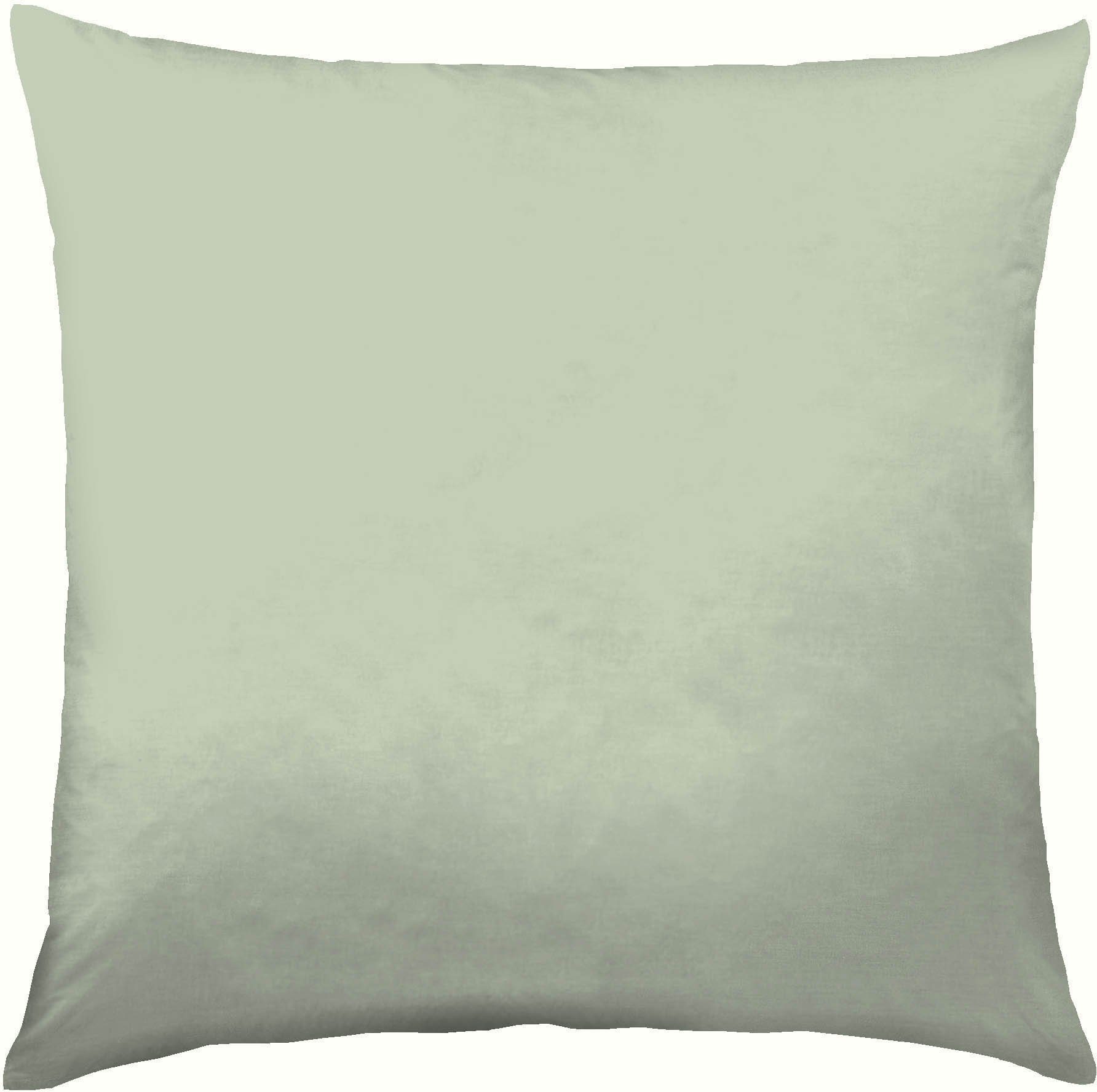 Kaeppel Kissenbezug Uni Mako-Satin, 100% Baumwolle, (1 Stück), Kissenhülle in vielen schönen Farbtönen mit Reißverschluss