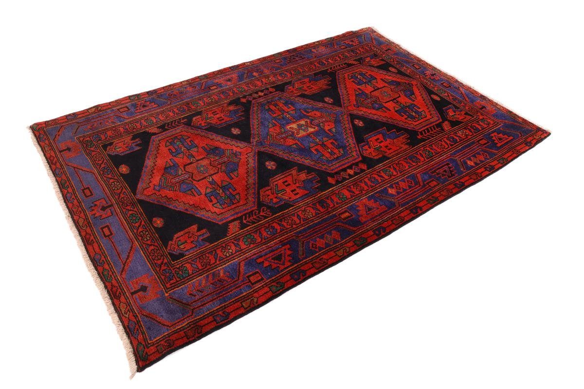 Orientteppich Khamseh 132x202 Handgeknüpfter Orientteppich rechteckig, Trading, Höhe: 10 mm Perserteppich, Nain 