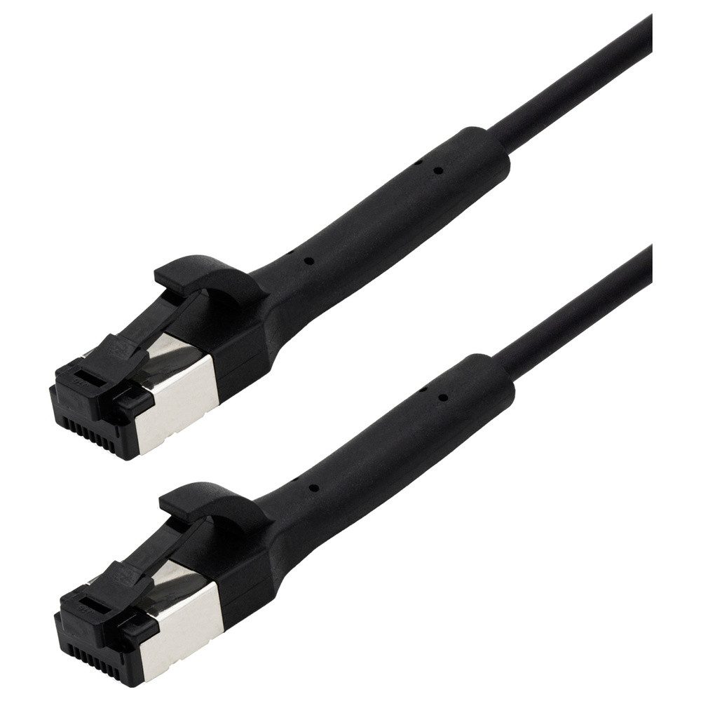 Maxtrack Maxtrack TI42-2L RJ45 Patchkabel CAT 8.1 U/FTP 2 m Schwarz Einzelschir Netzkabel, (200.00 cm)