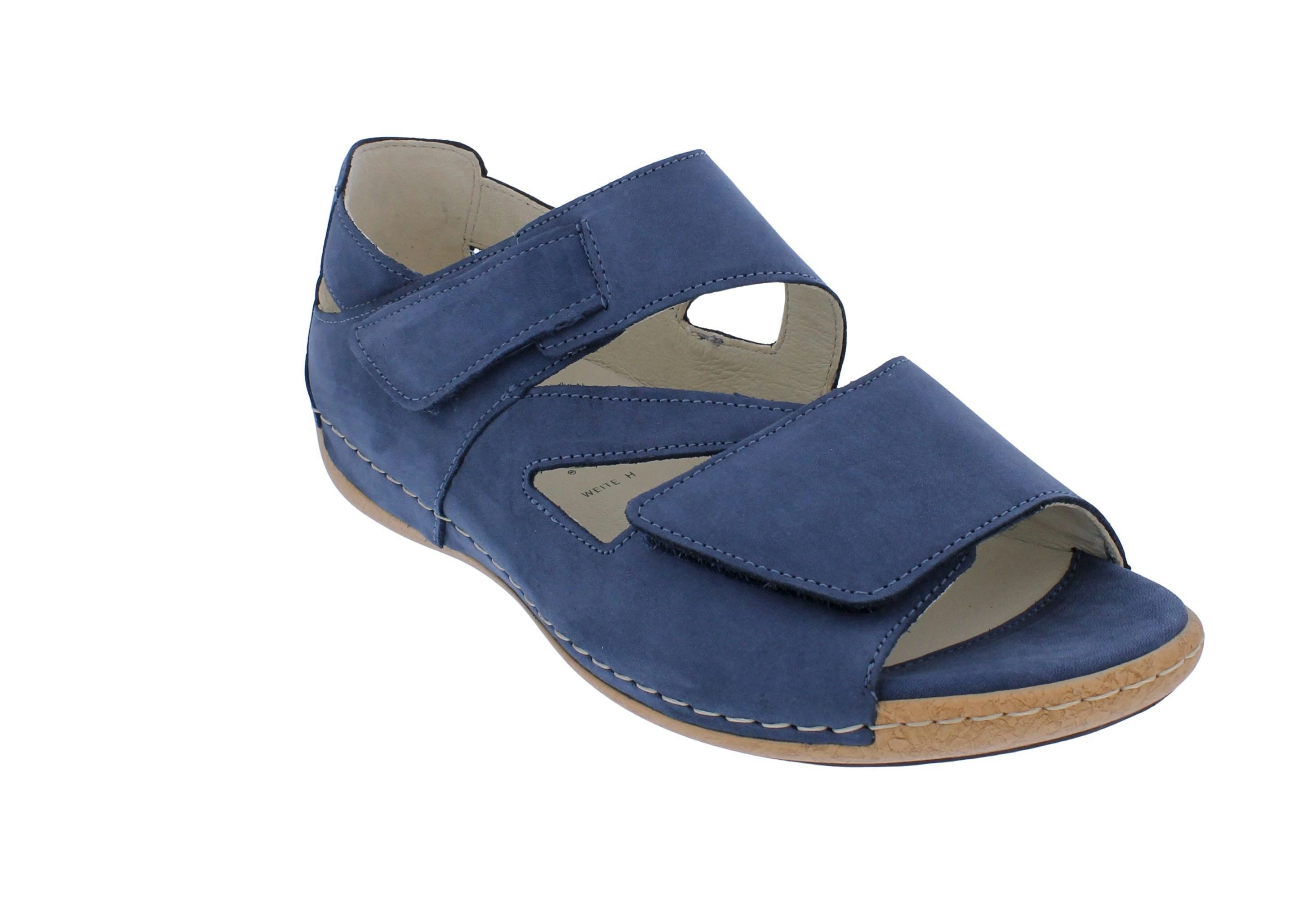 Waldläufer Waldläufer Sandalette Heliett 342025-191-206, Nubukleder, Jeans-Blau, Sandale – Bild 2 von 5
