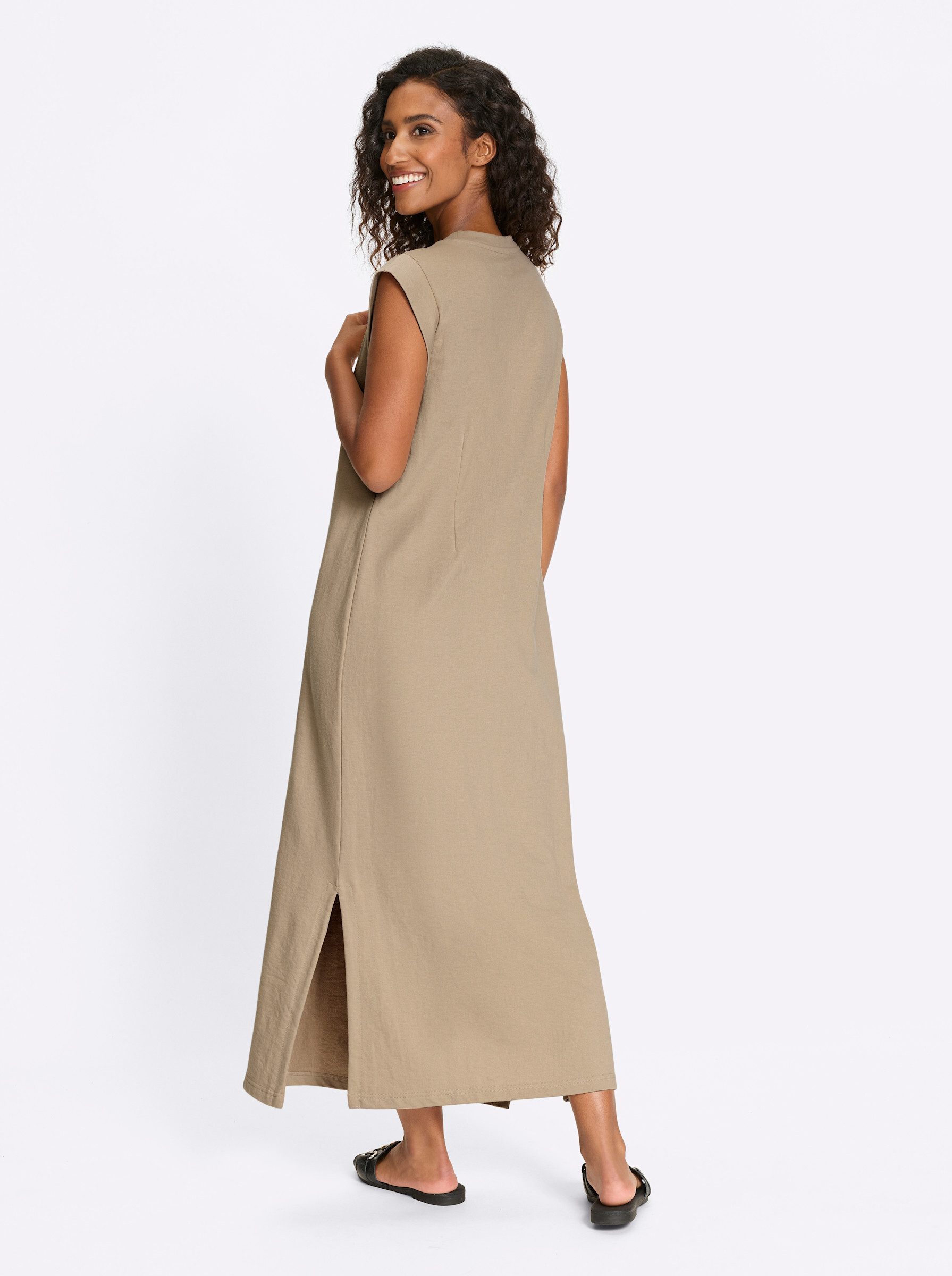 heine Jerseykleid Sweatkleid Ärmellos