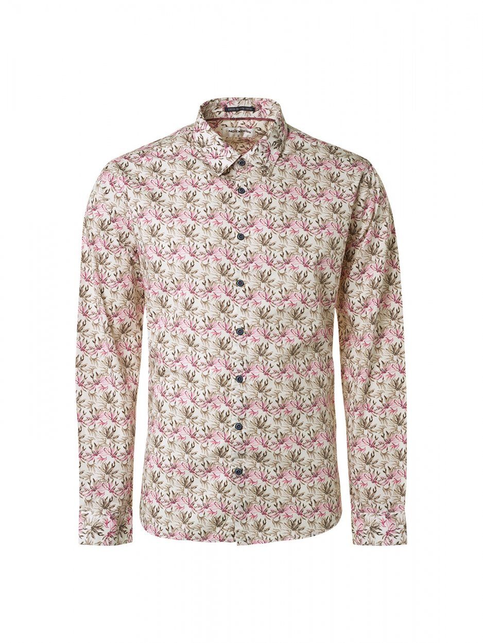 NO EXCESS Langarm-Poloshirt