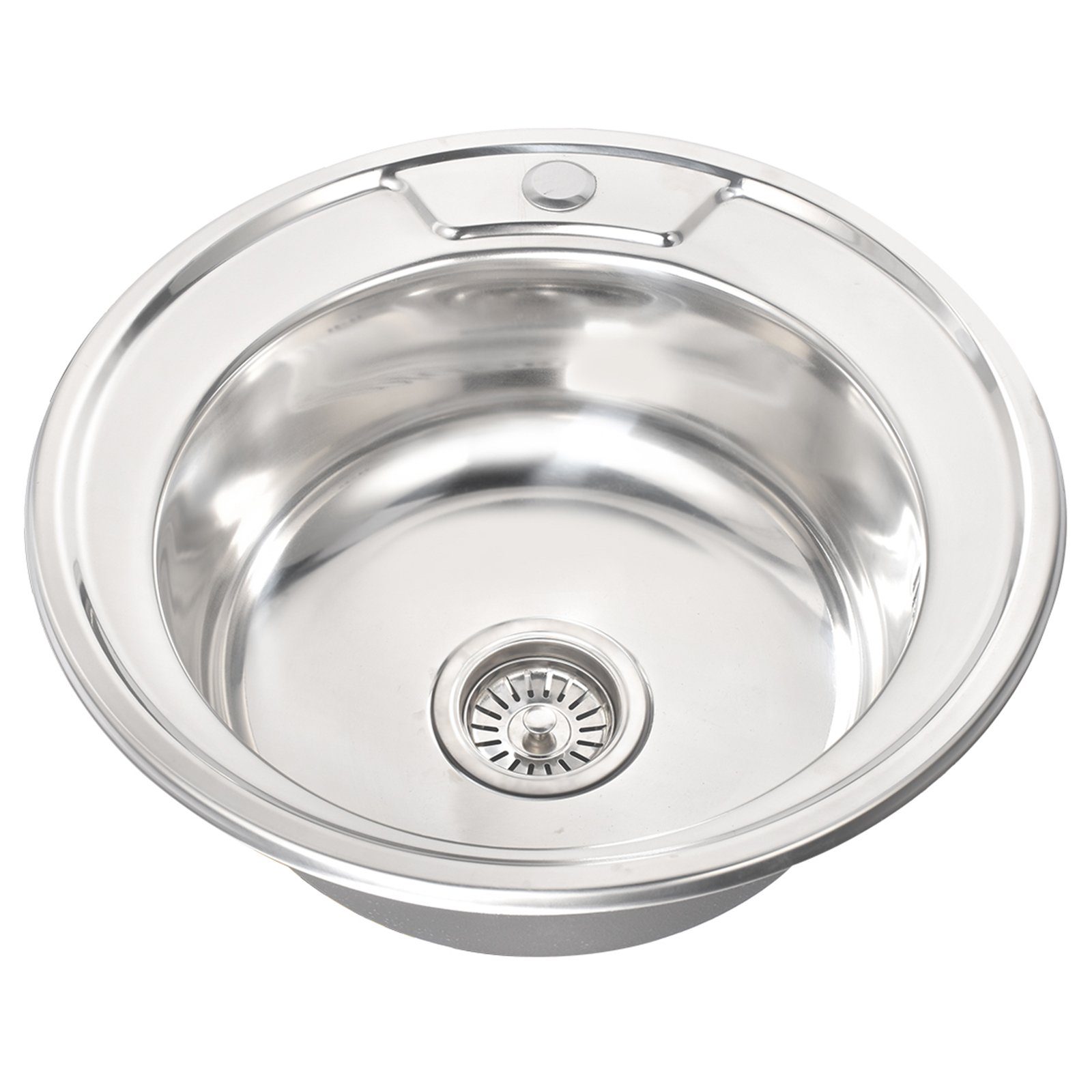 Midori Edelstahlspüle, Rund, 490/150 cm, (1 St), Einbauspüle Küchenspüle Sp günstig online kaufen