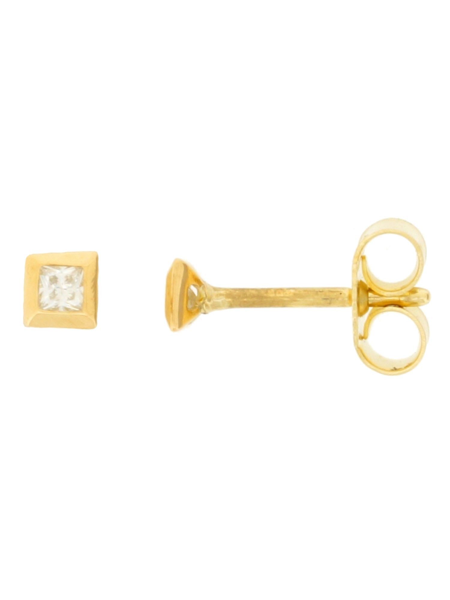 Miamar Paar Ohrstecker 01.9942, Gerry Eder 01.9942 Ohrstecker 14 Karat (585) Gelbgold Gold Weiß