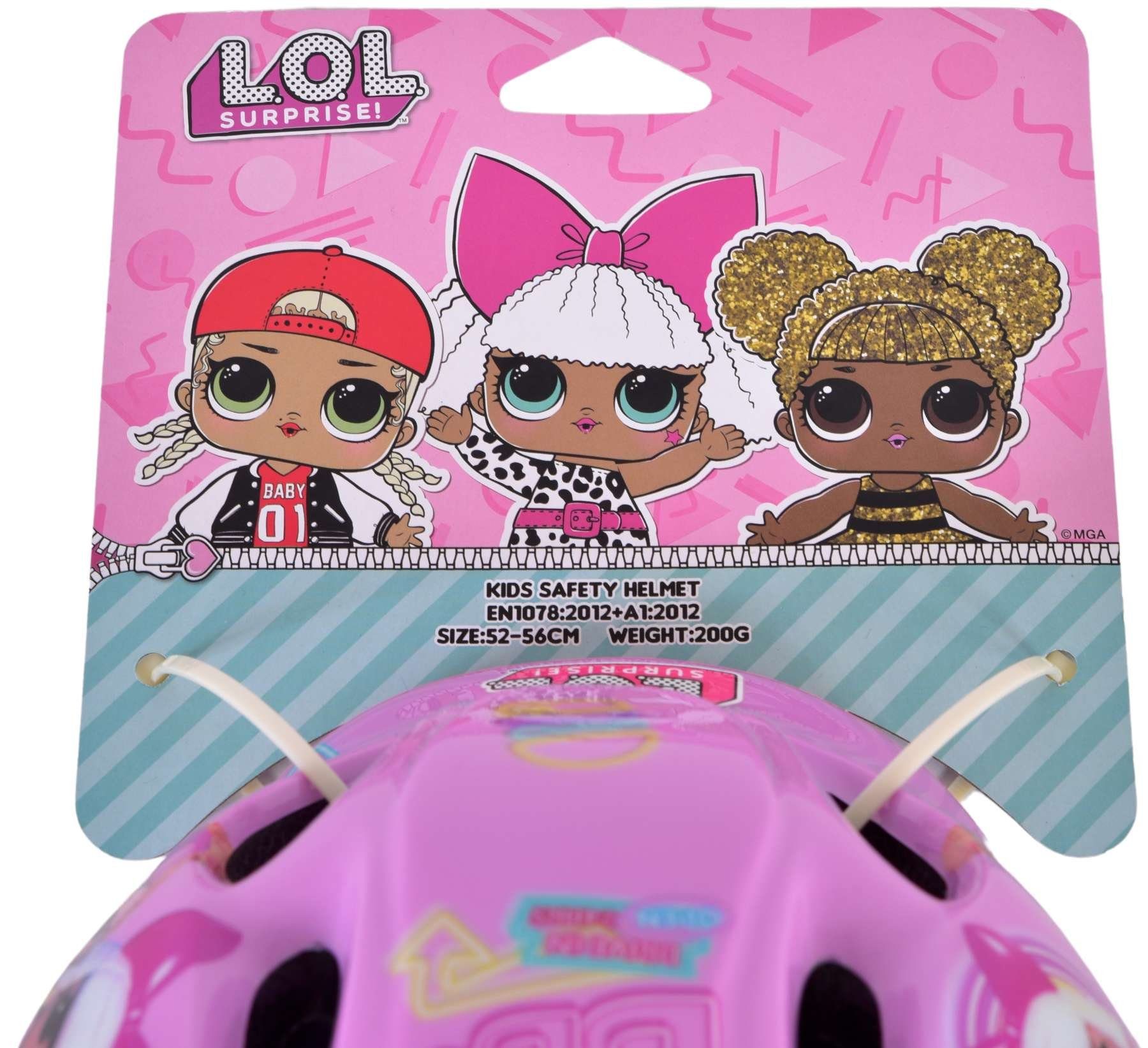 Volare Kinderfahrradhelm 52-56 cm - LOL Surprise!