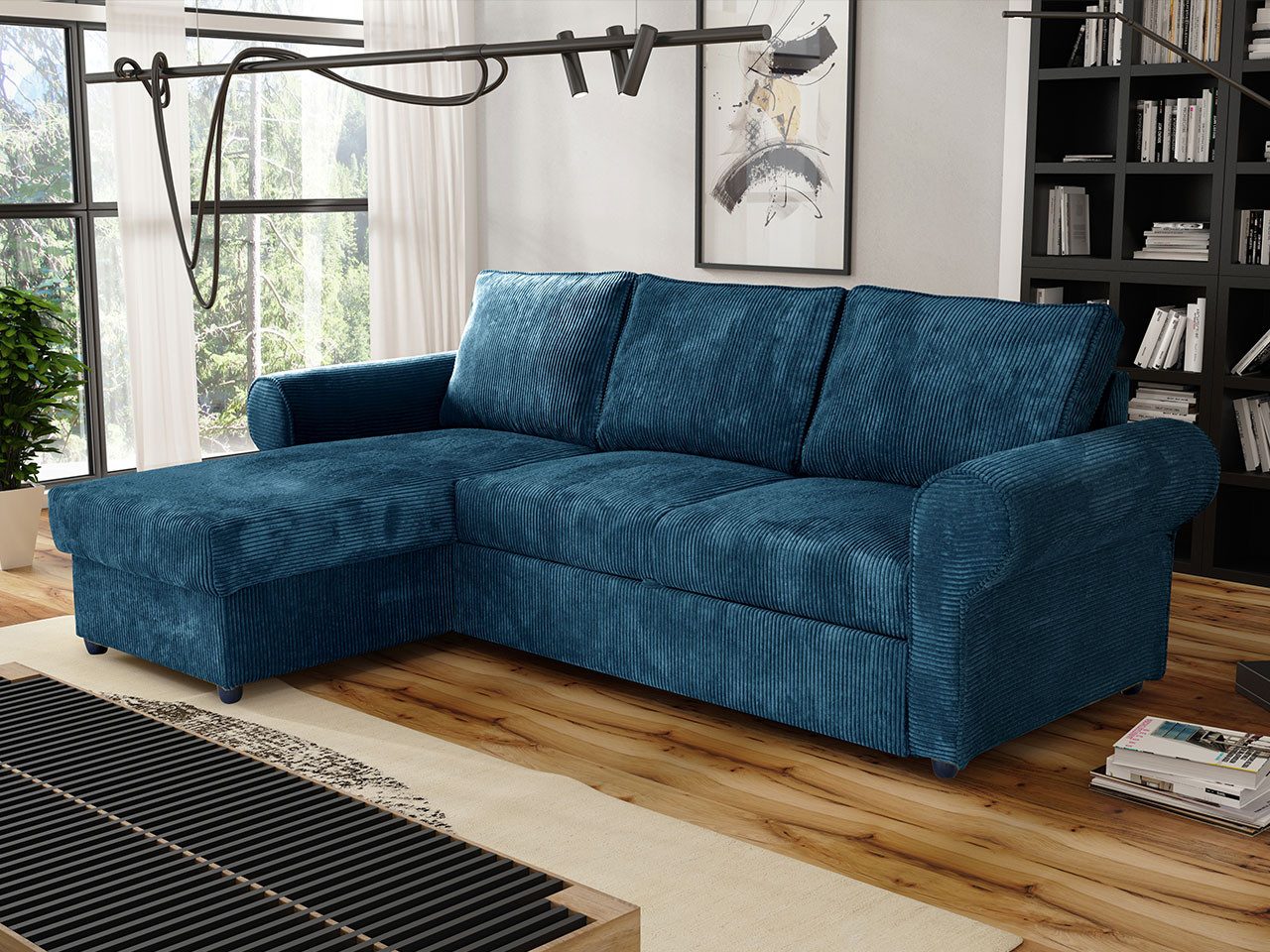 MIRJAN24 Ecksofa Monaco Cord, mit Schlaffunktion günstig online kaufen