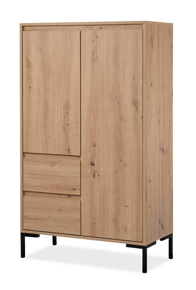 Finori Vitrine Highboard Kommode Korsika, Artisan Oak