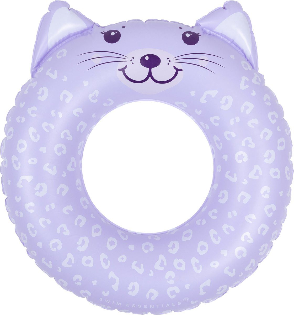 Swim Essentials Schwimmring Schwimmring 55 cm Tier Lila Leopard, Schwimmreifen Reifen Ring Schwimmhilfe