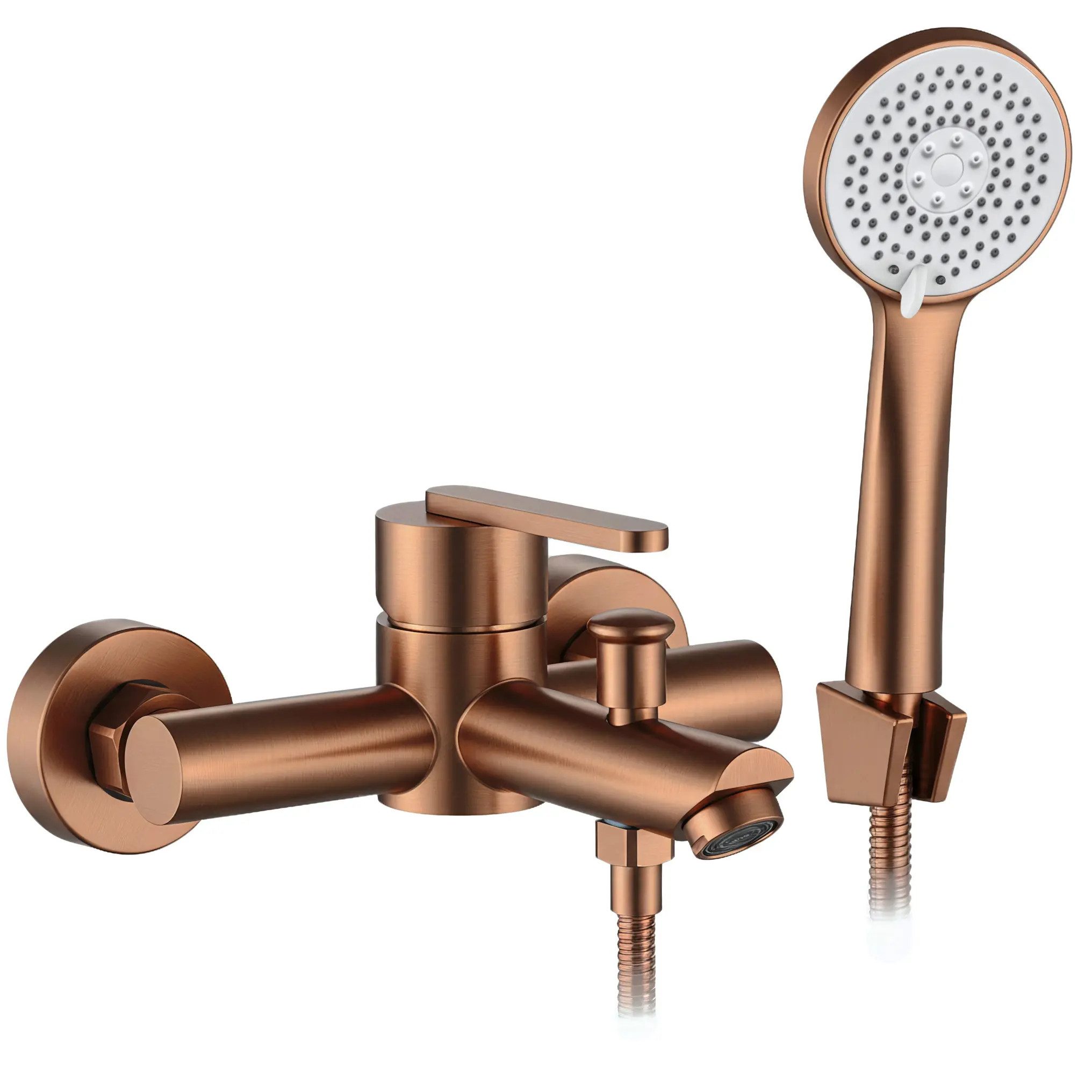 wohnwerk.idee Wannenarmatur Badewannenmischer Einhebelmischer mit Handbrause für Badewanne