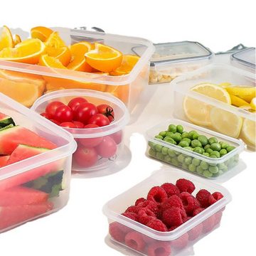 PFCTART Frischhaltedose Küchenkühlschrank Klarsicht-Kästen-Set, Lebensmittelboxen, (24-tlg)