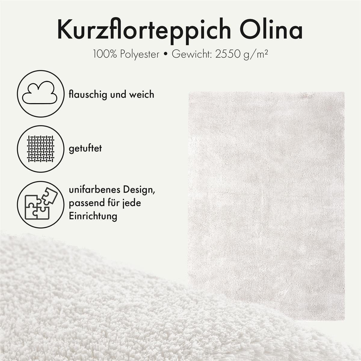 Qiyano Teppich Hochflorteppich Olina 100 Beige günstig online kaufen