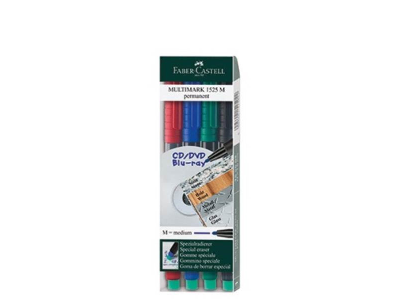 Faber-Castell Marker Faber Castell CD DVD-Marker MULTIMARK 152504 1mm 4 St./Pack.