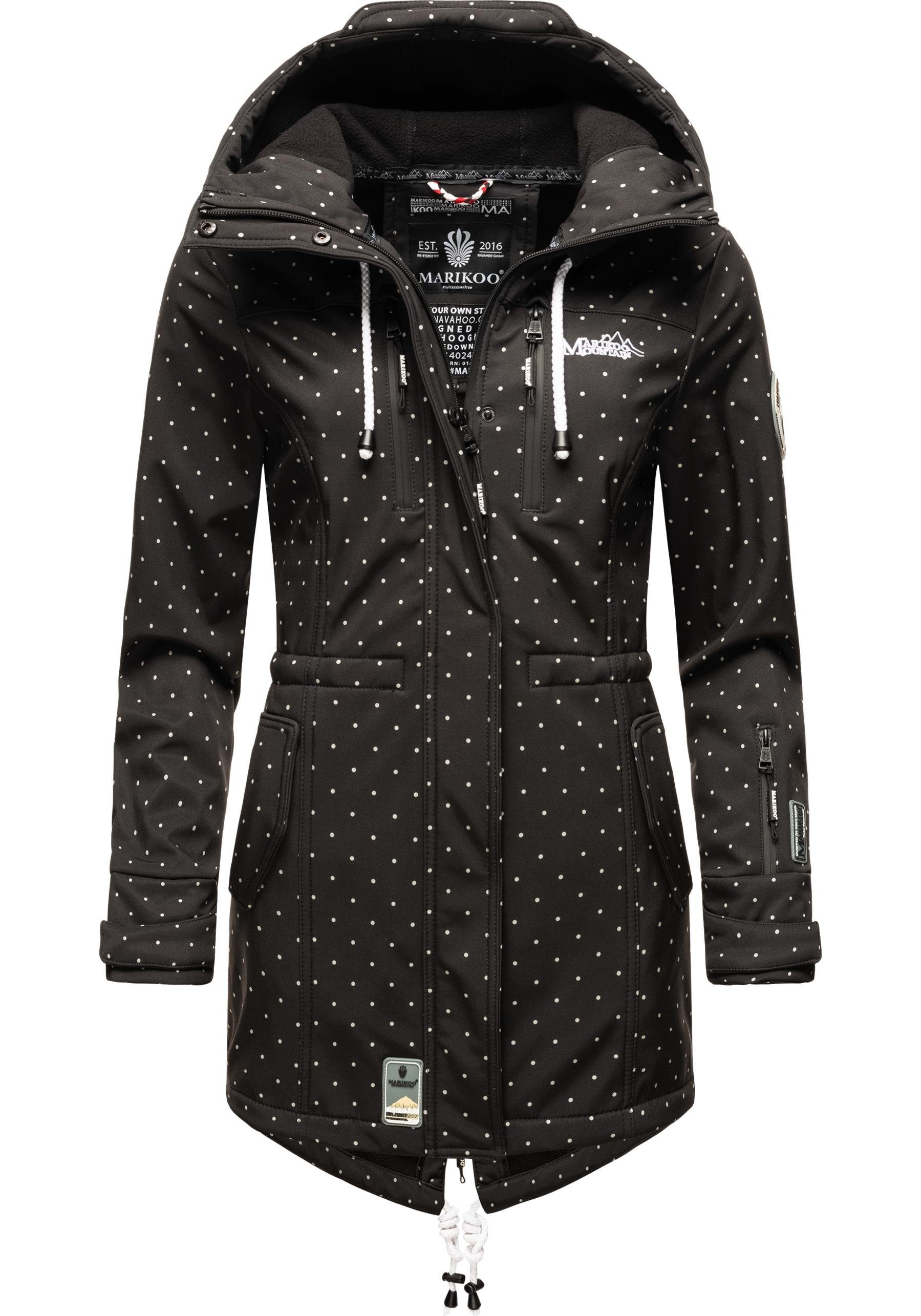 Marikoo Funktionsmantel Zimtzicke Softshell Parka mit Kapuze