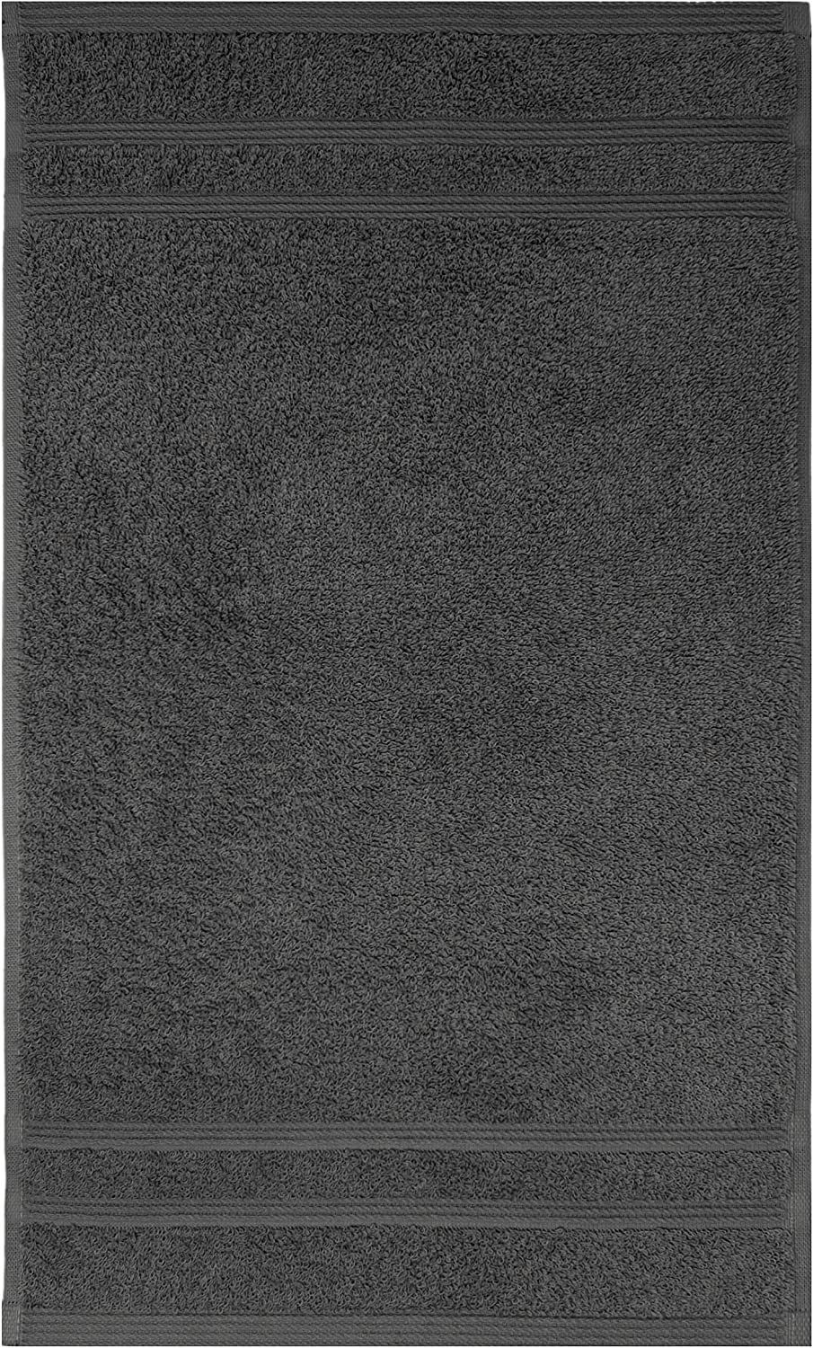 cm Gästehandtücher Grau grau Handtuchset dunkel 30x50 Anthrazit Frottee - Kuscheliges Lashuma London, (4-St),