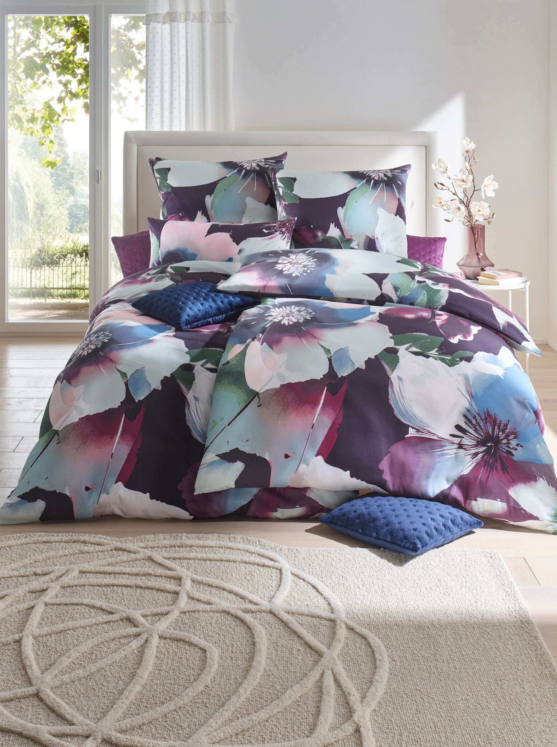 heine Bettwäsche Bettwäsche, Mako-Satin, 2 teilig, Mako-Satin