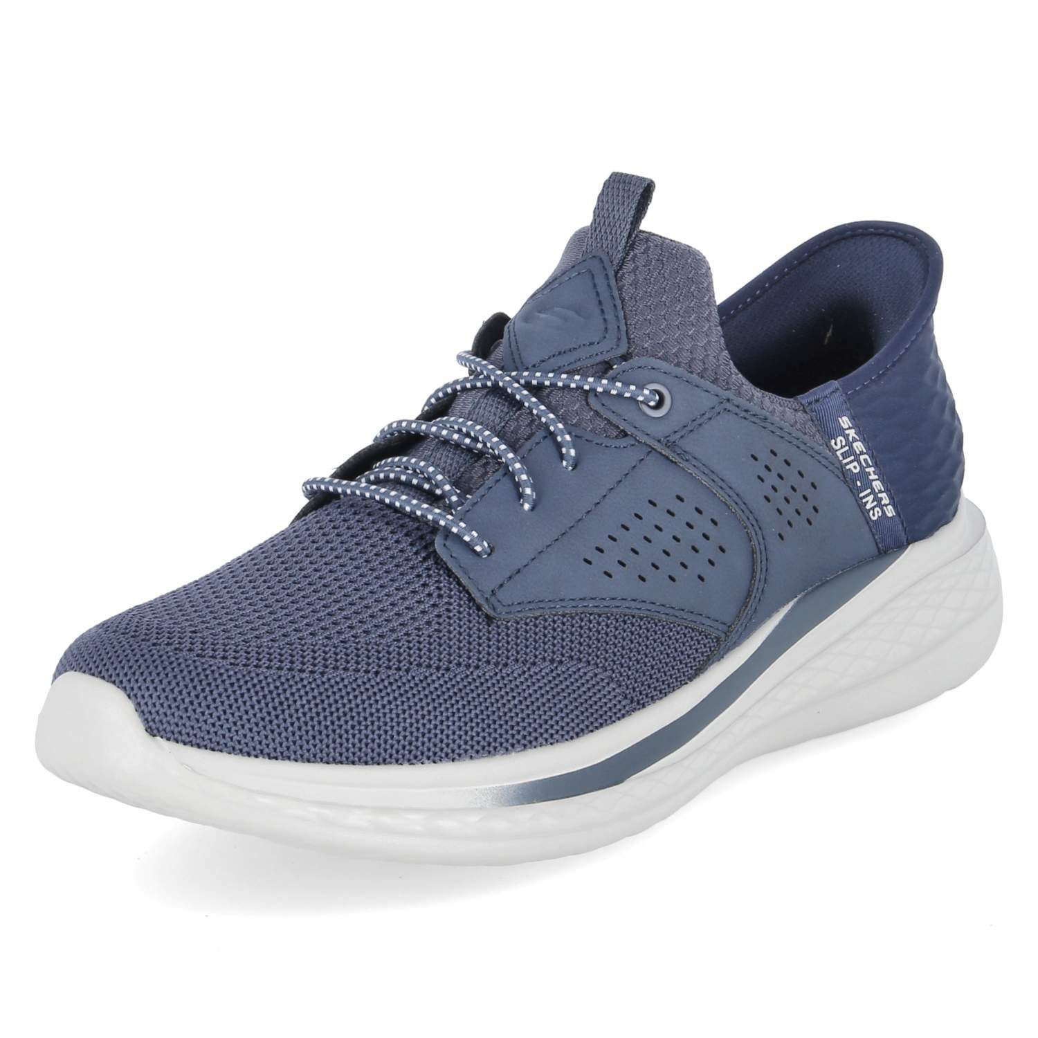 Skechers Skechers Slipper 210889 NVY Herren Textil & Synthetik blue Schnürschuh – Bild 2 von 5