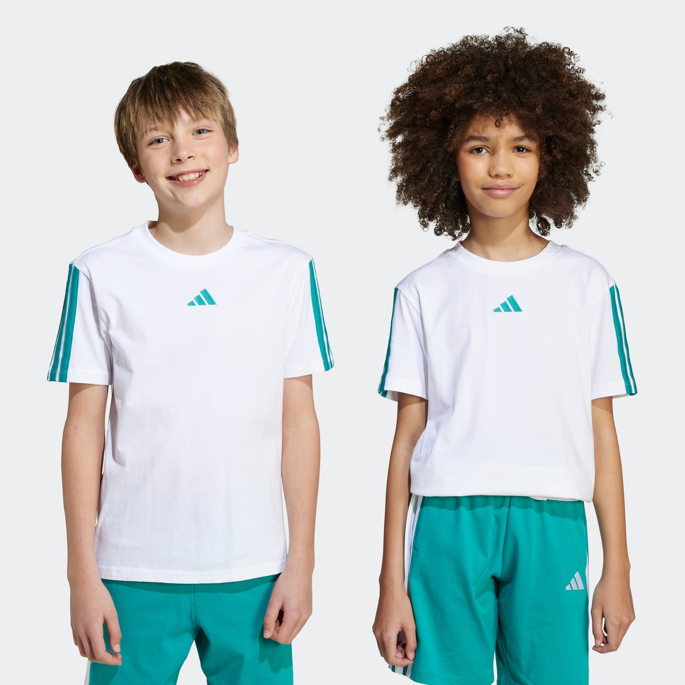 adidas Sportswear T-Shirt J 3S TEE 160 sportlicher Stil, Rundhalsausschnitt, ohne Verschluss, für Kinder