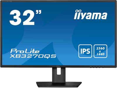 Iiyama XB3270QS-B5 LED-Monitor (80,1 cm/32 ", 2560 x 1440 px, WQHD, 4 ms Reaktionszeit, 60 Hz, IPS-LED)