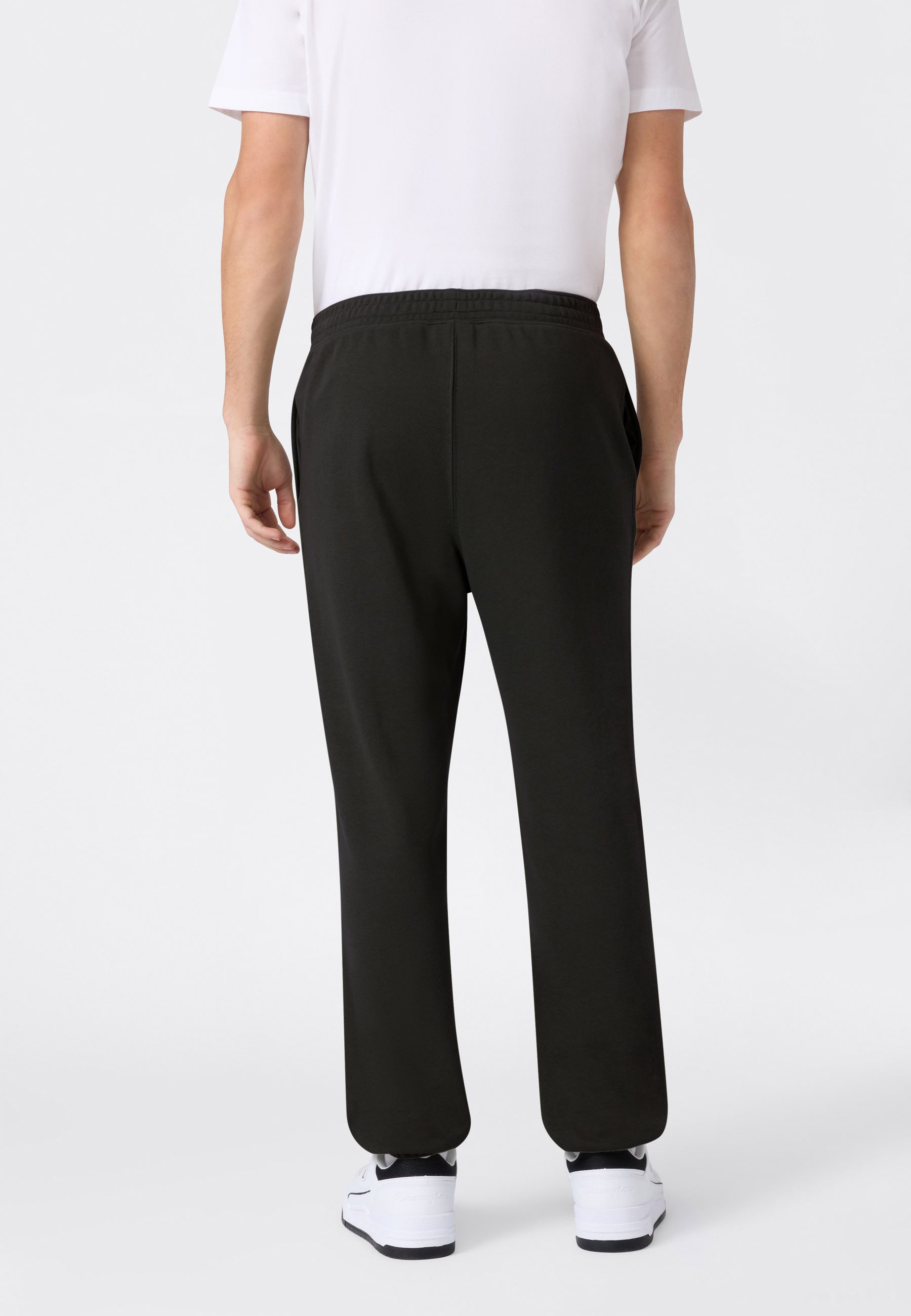 Champion Jogginghose ICONS Terry Elastic Cuff Pants Large Logo sportliche Jogginghose, aus Baumwolle und Polyester