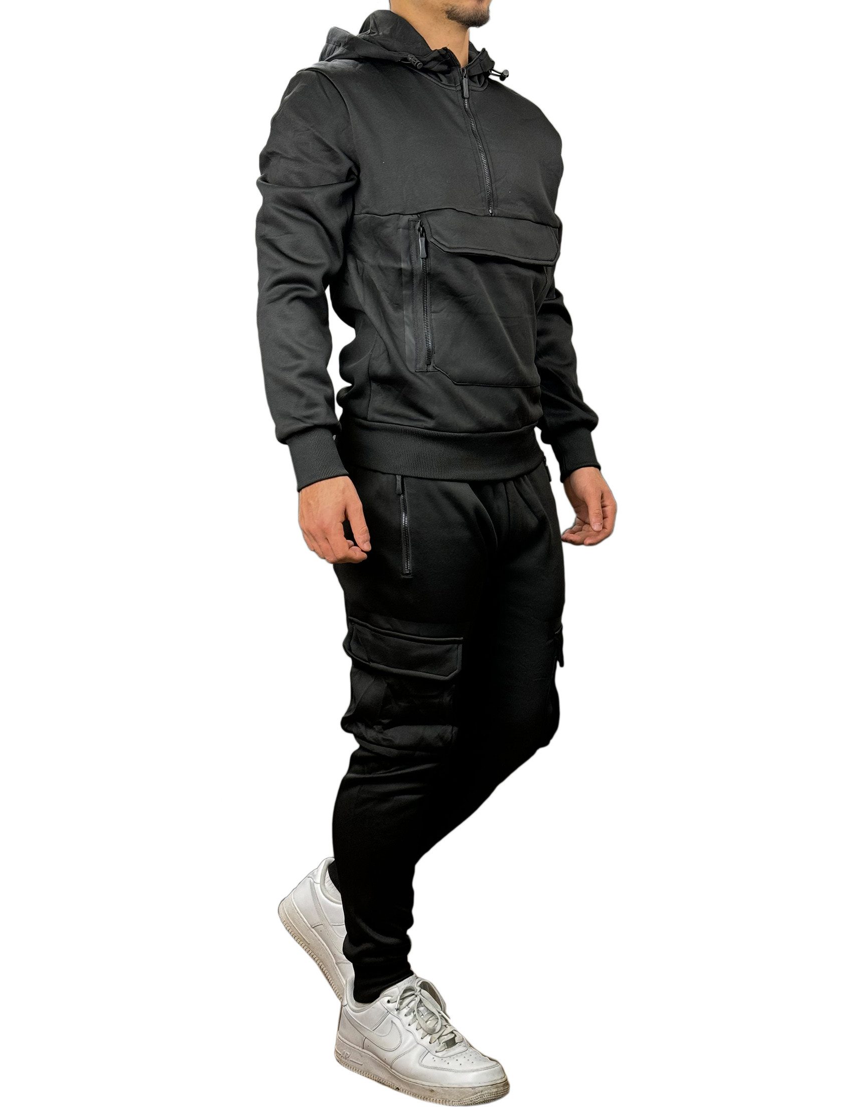 Jogginghose BAXBOY Herren Uni Colour Jogging Anzug Sportanzug Sporthose Hoodie