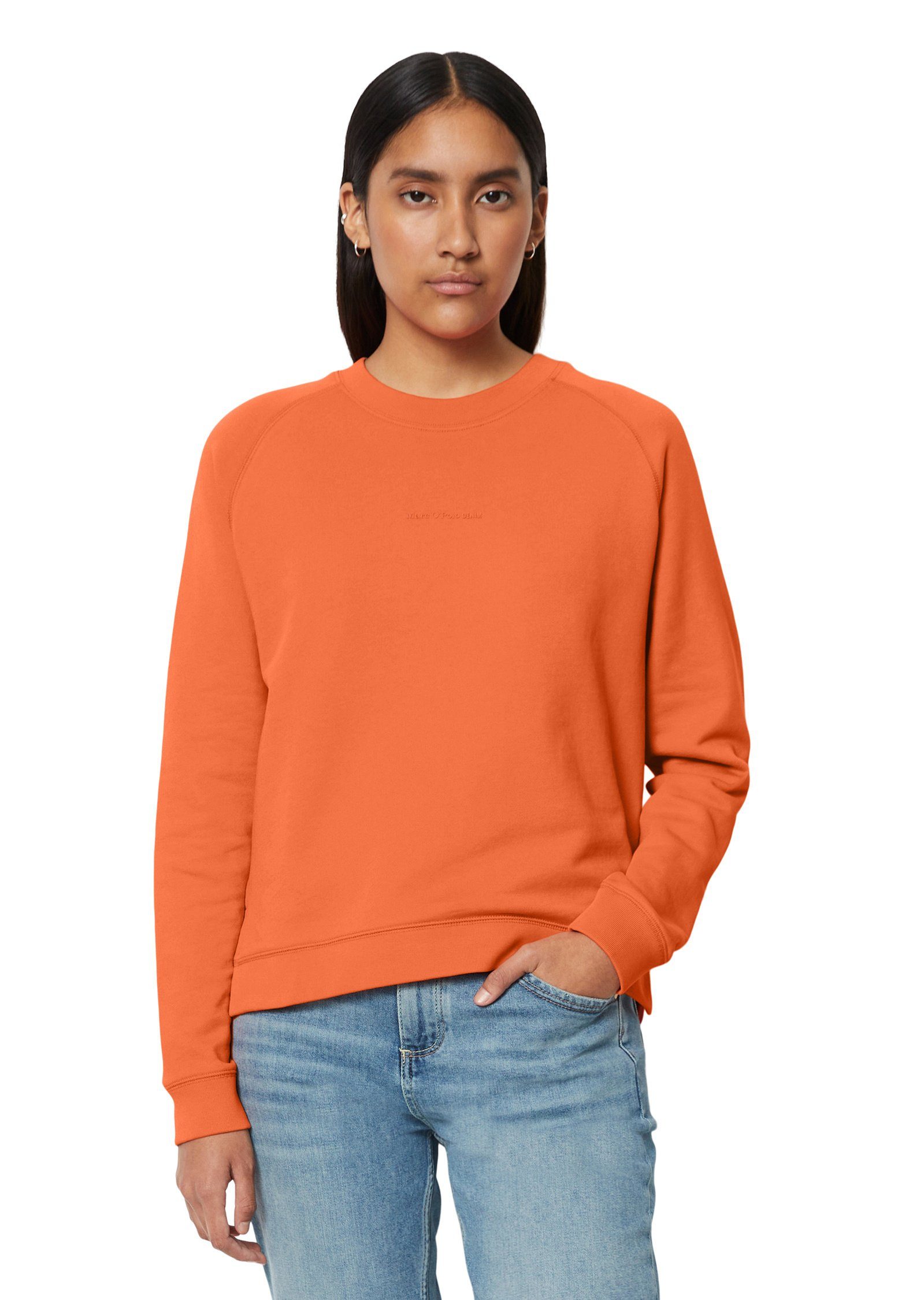 Marc O'Polo DENIM Sweatshirt aus Organic Cotton orange