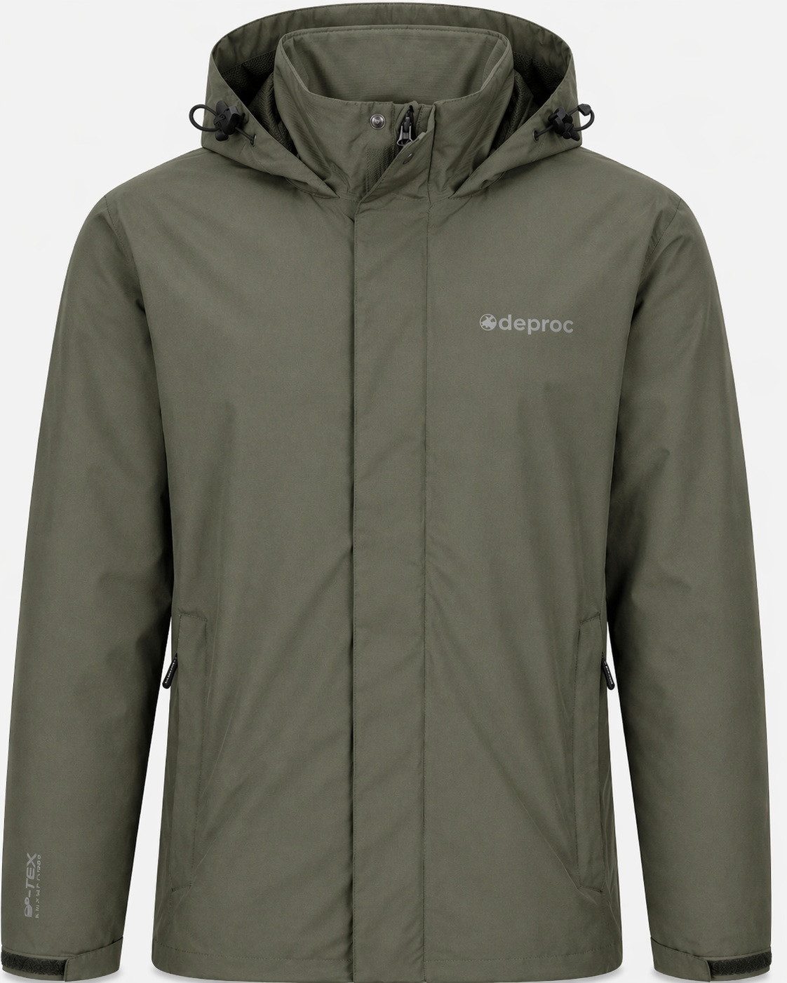 DEPROC Active Outdoorjacke LAVAL MEN CS Funktionsjacke, Wanderjacke, Regenjacke abnehmbare Kapuze