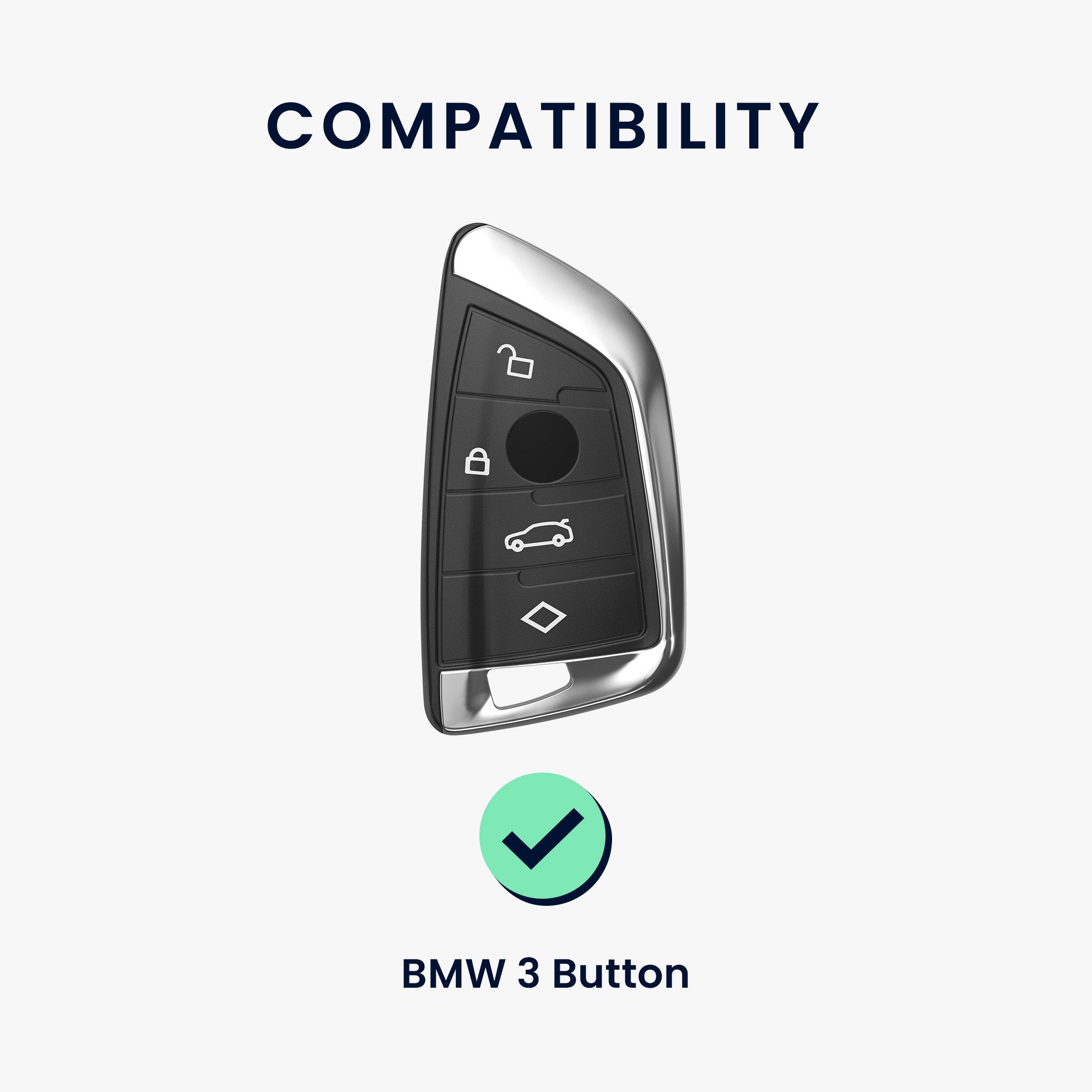 kwmobile Schlüsseltasche Hülle für BMW 3-Tasten günstig online kaufen