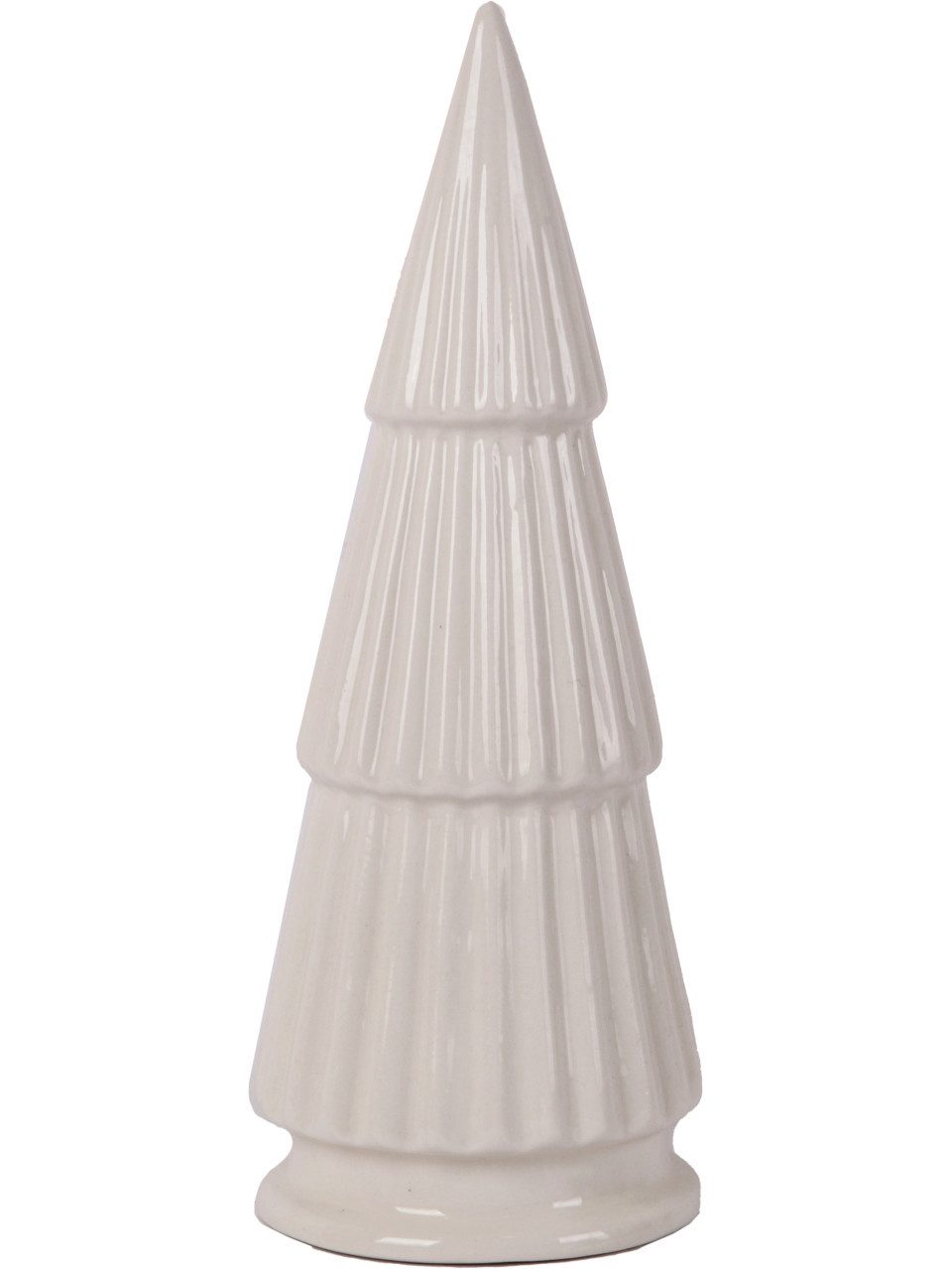 Trend Line Weihnachtsfigur Dekofigur Baum Keramik 21 x 8 cm weiß günstig online kaufen