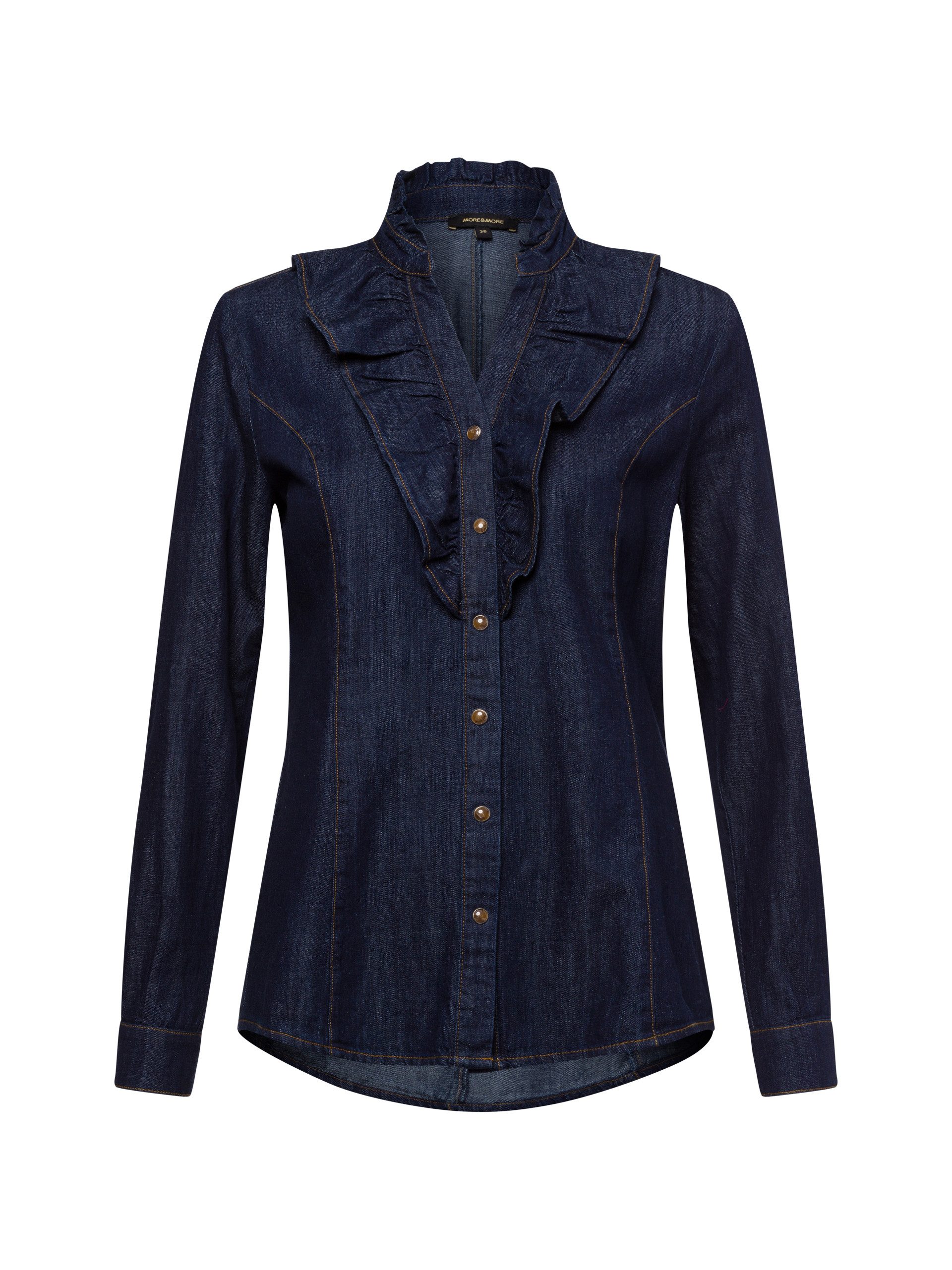 More & More / Damen-Bluse / Light Denim Blouse
