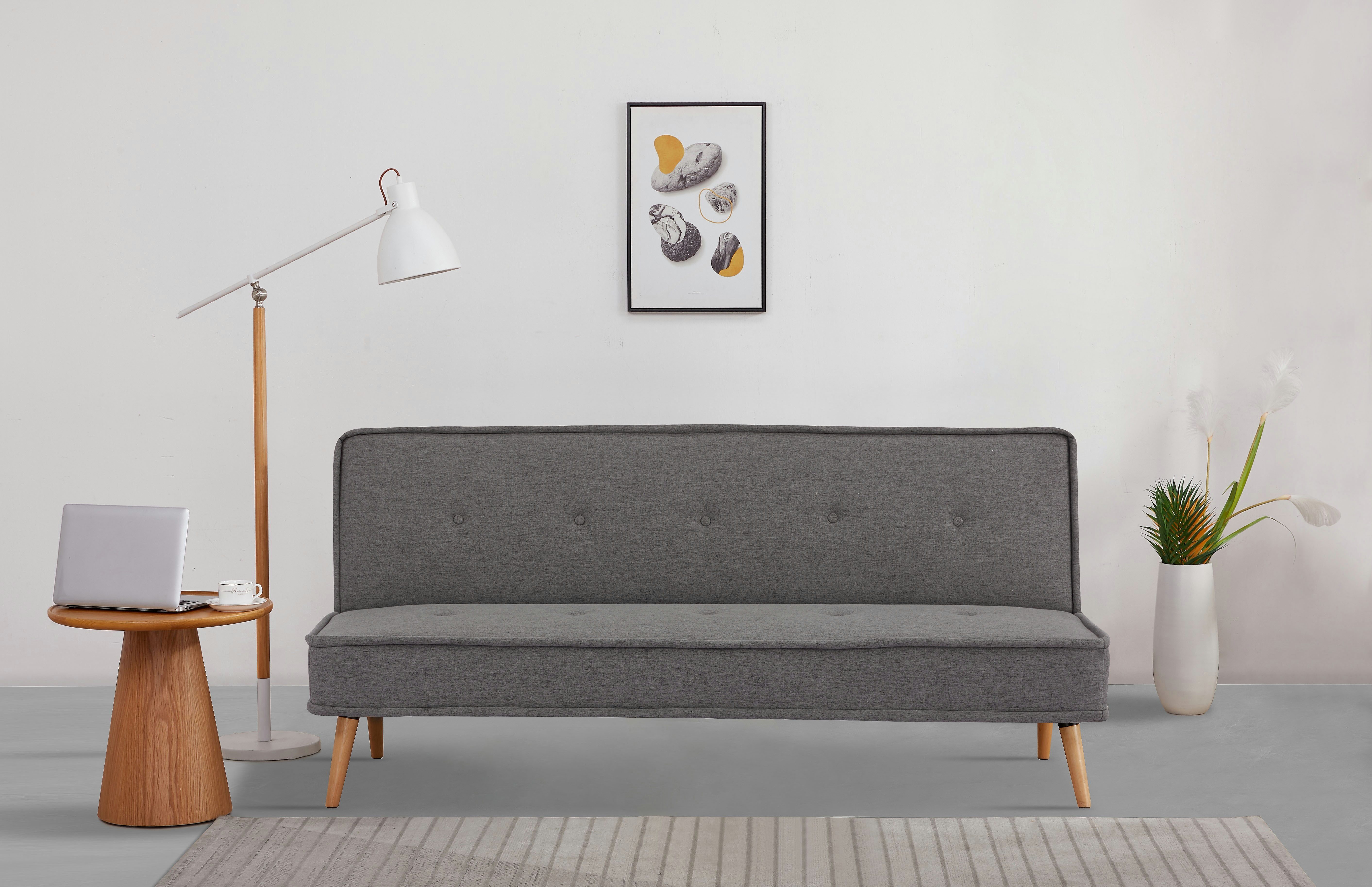 INOSIGN Schlafsofa ARBON,183cm, klappbarer 3-Sitzer mit günstig online kaufen