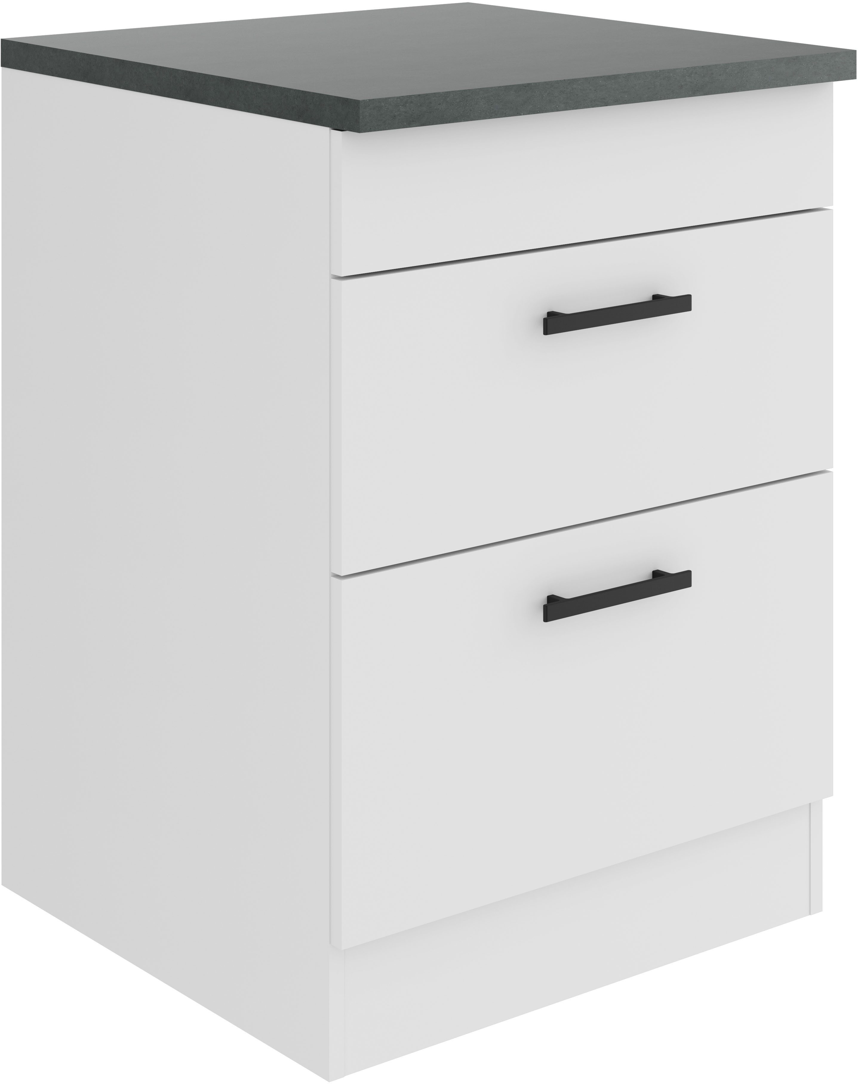 OPTIFIT Kochfeldumbauschrank Palma Breite 60 cm, für Kochfelder, mit 2 Auszügen