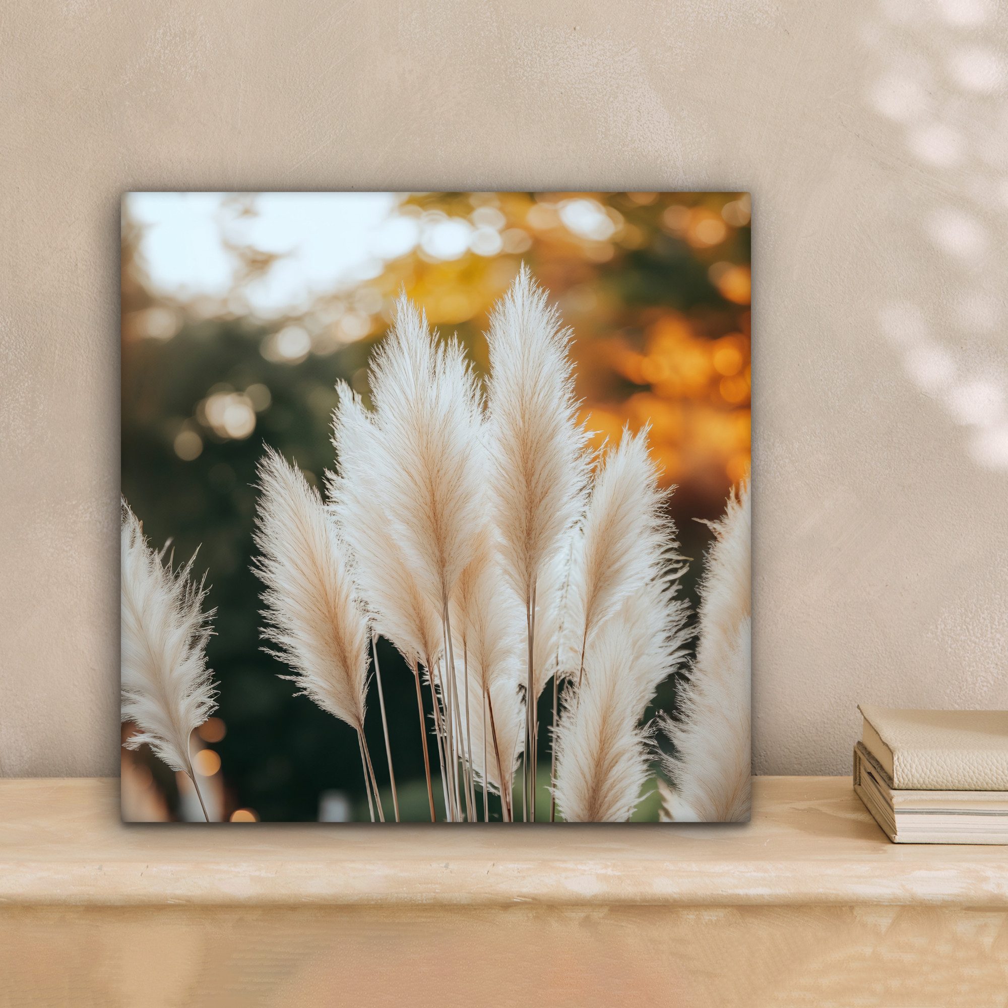 OneMillionCanvasses® Leinwandbild Pampasgras - Federn - günstig online kaufen