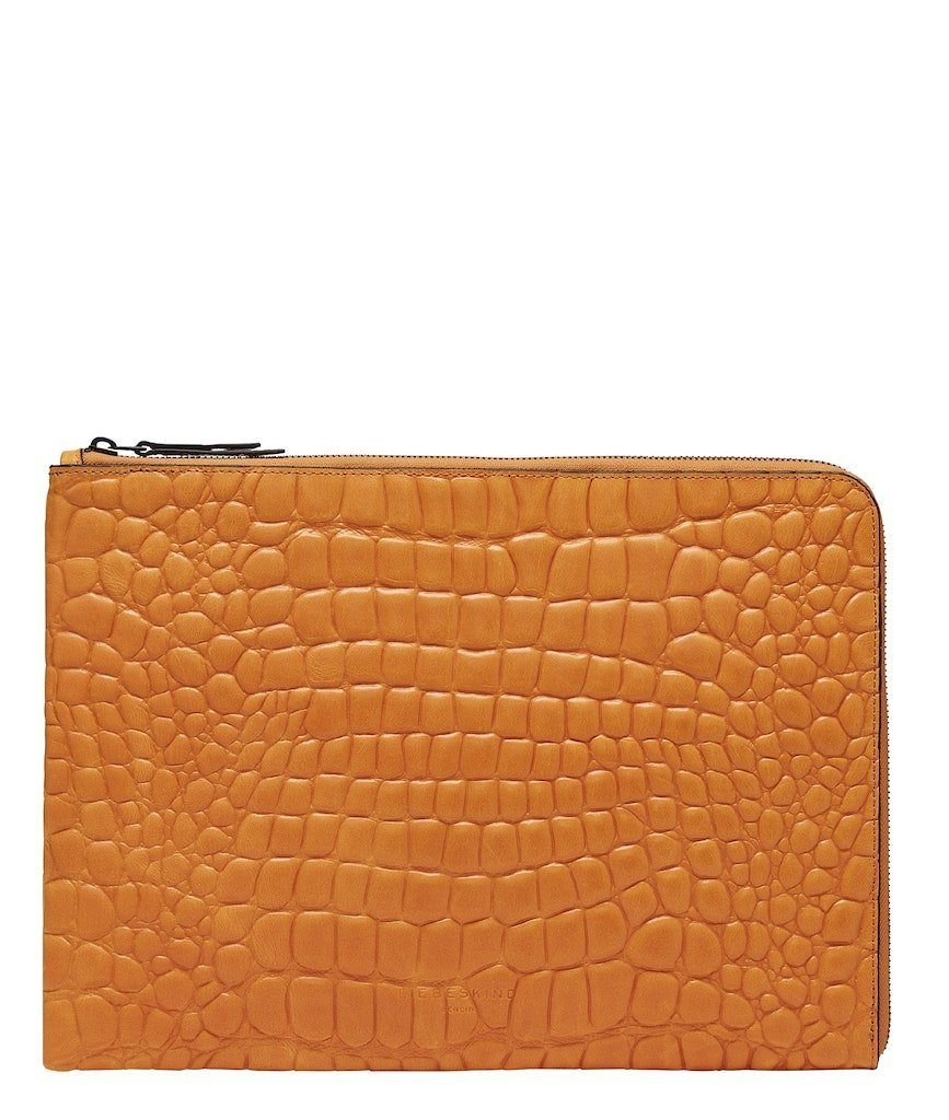 Liebeskind Berlin Laptoptasche Laptop Case Kroko Pumpkin Spice