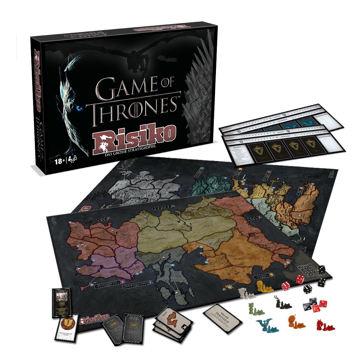 Thrones Risiko (Collectors englisch Spiel, Brettspiel auf of EXTRA Edition) - Winning Set deutsch, inkl. Moves Game