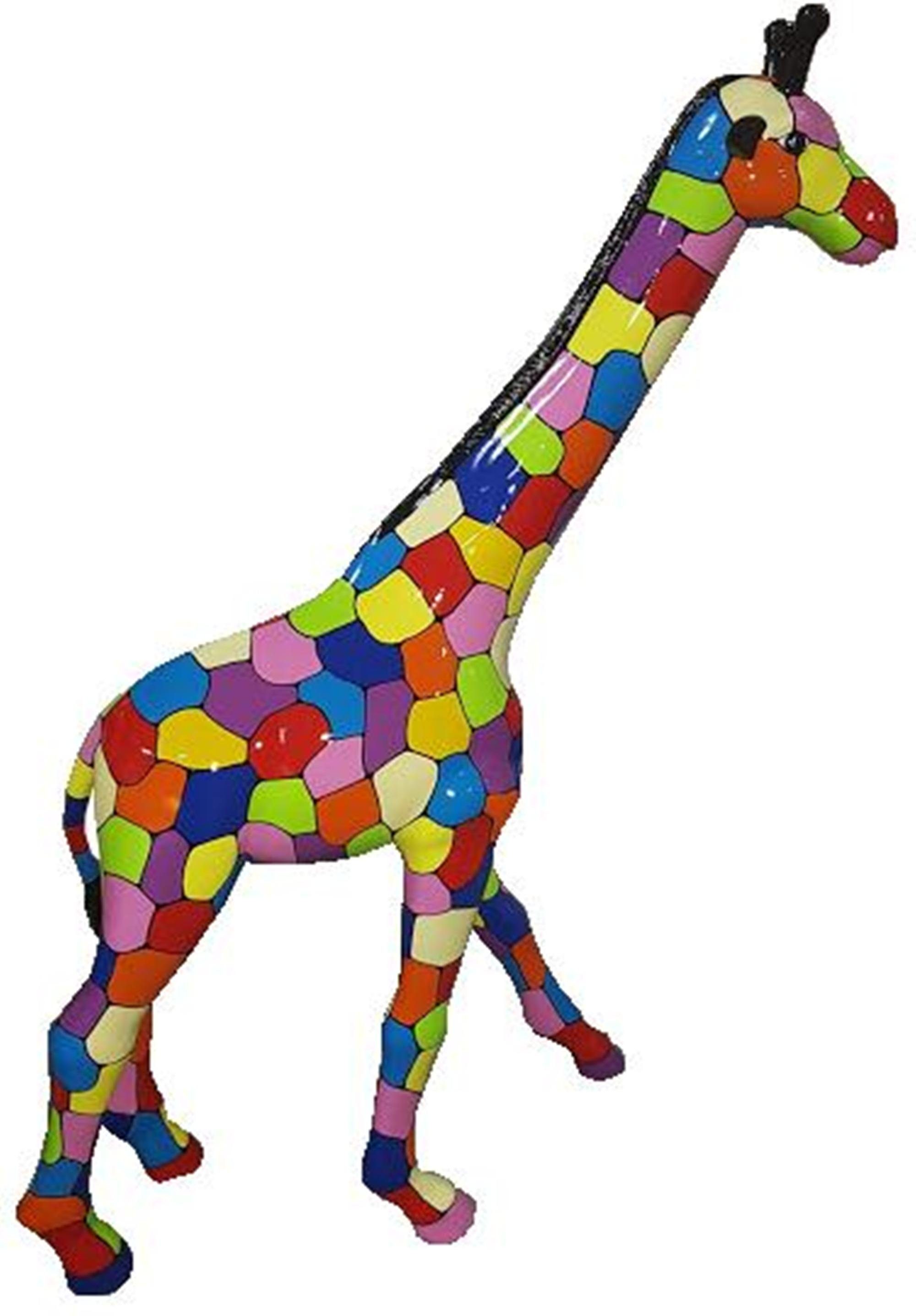 Gartenfigur, JVmoebel Figur Deko Figuren Skulpturen Design Wohn Statuen Abstrakte Giraffe