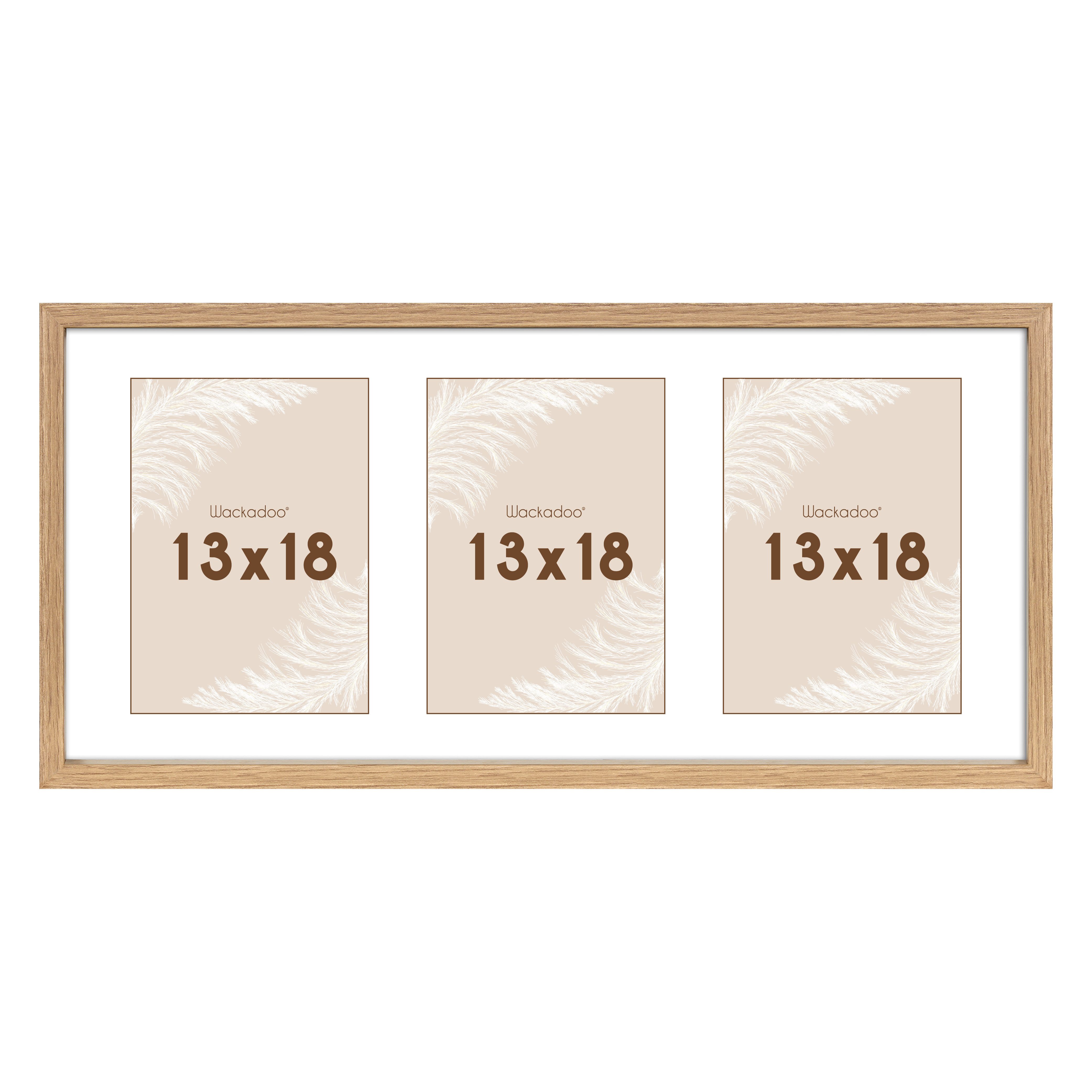 Wackadoo Living Bilderrahmen Serie Nordic MDF Holz mit Glasscheibe und Pass günstig online kaufen