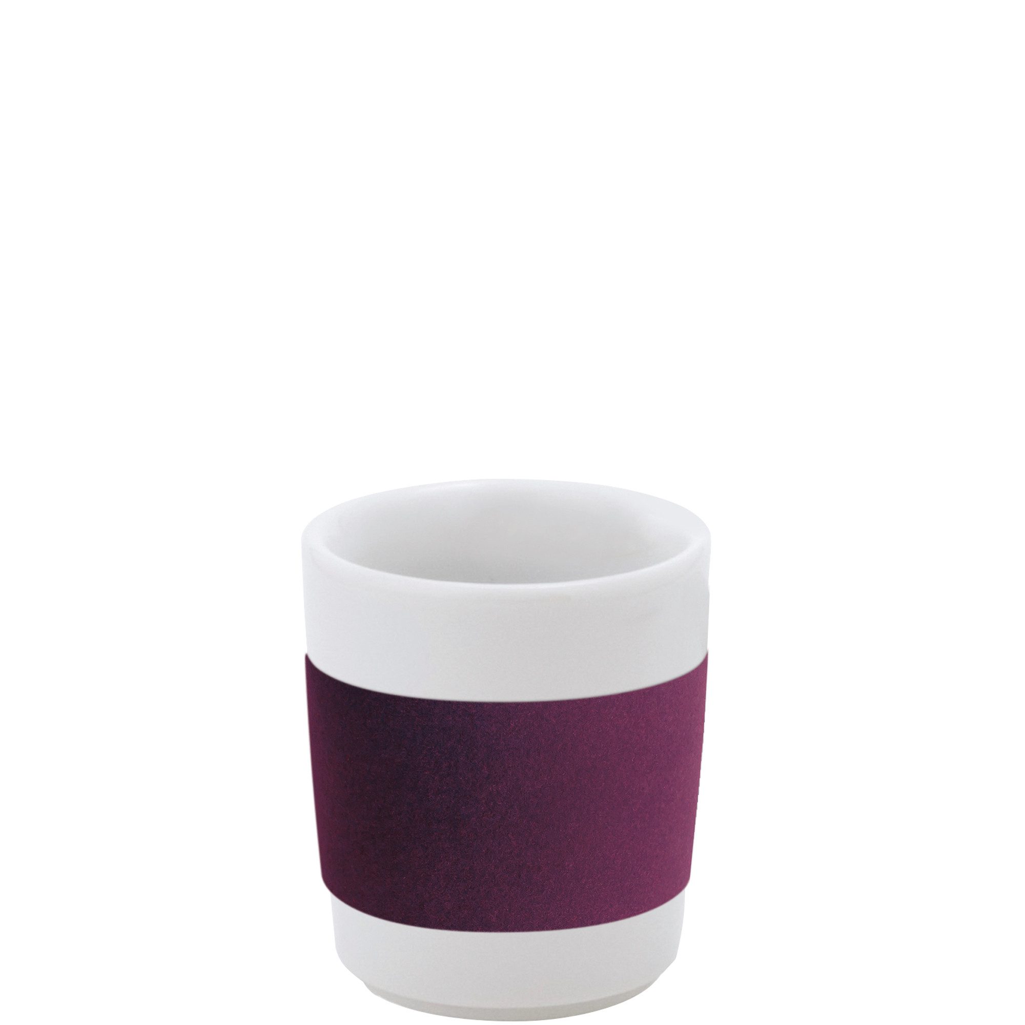 KAHLA Becher touch! henkelloser Becher mit Samt-Banderole, 1-tlg., Porzellan, Made in Germany