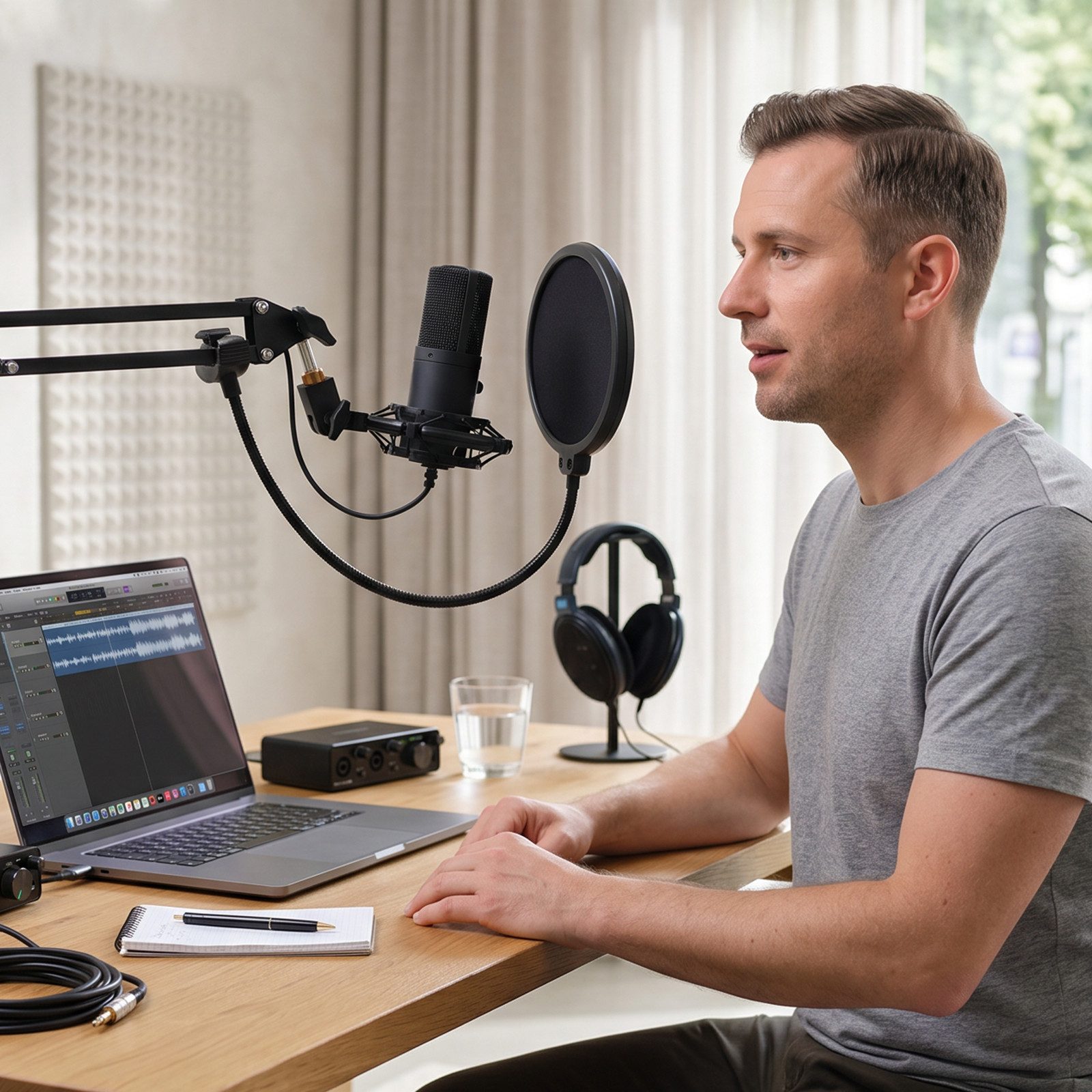FIFINE Mikrofon USB Kondensator Mikrofon PC Streaming Studio Mikrofon