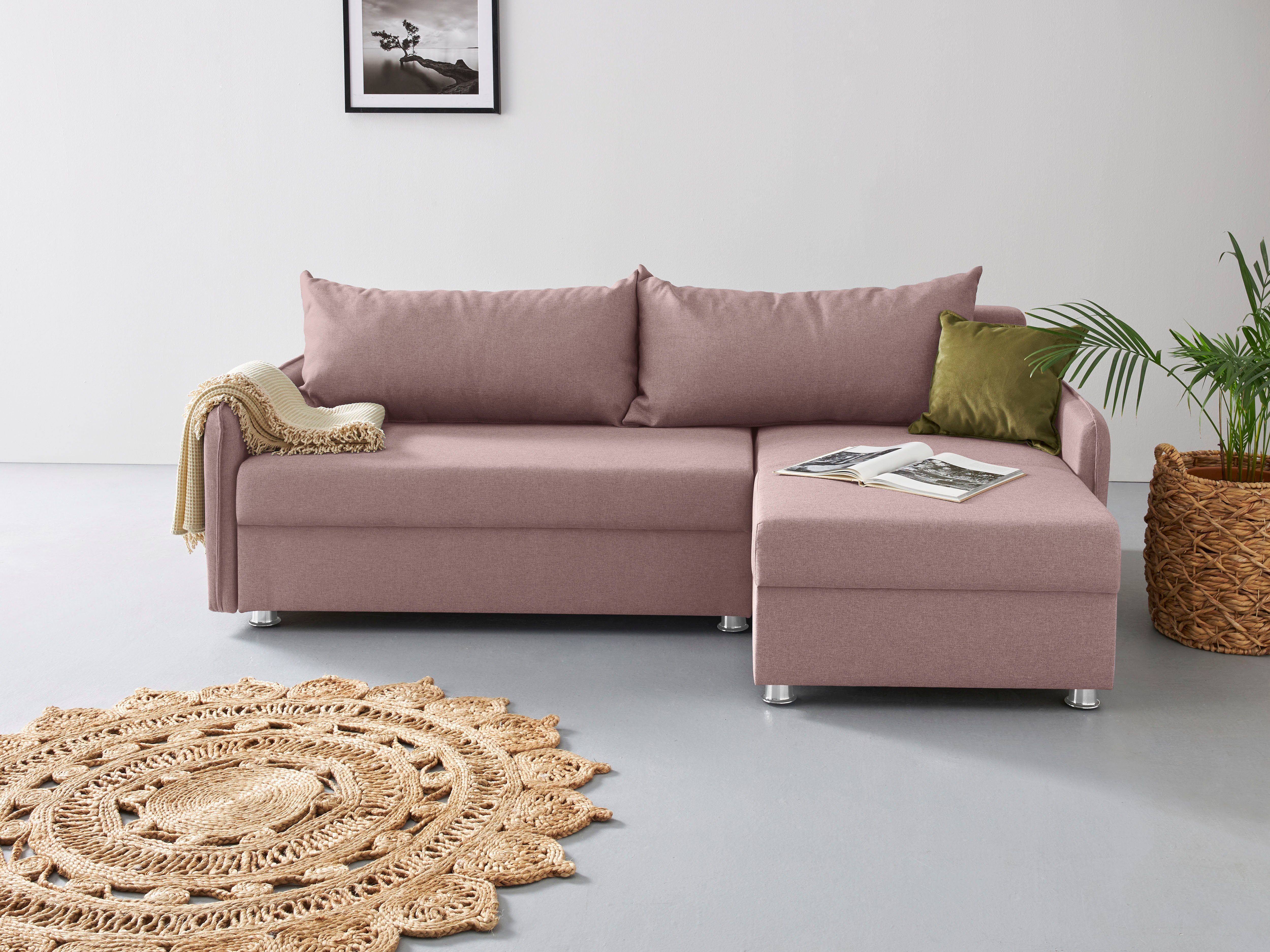 COLLECTION AB Ecksofa Sunny, Bettfunktion Bettkasten inkl. und