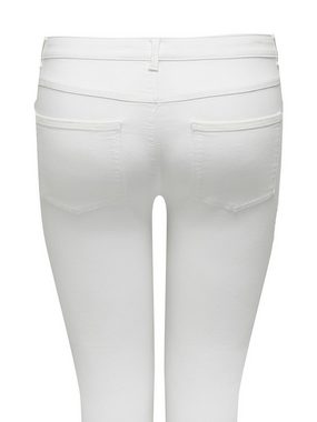ONLY CARMAKOMA Boyfriend-Jeans Curvy Skinny Fit Jeans Plus Size Stretch Denim Hose 7380 in Weiß
