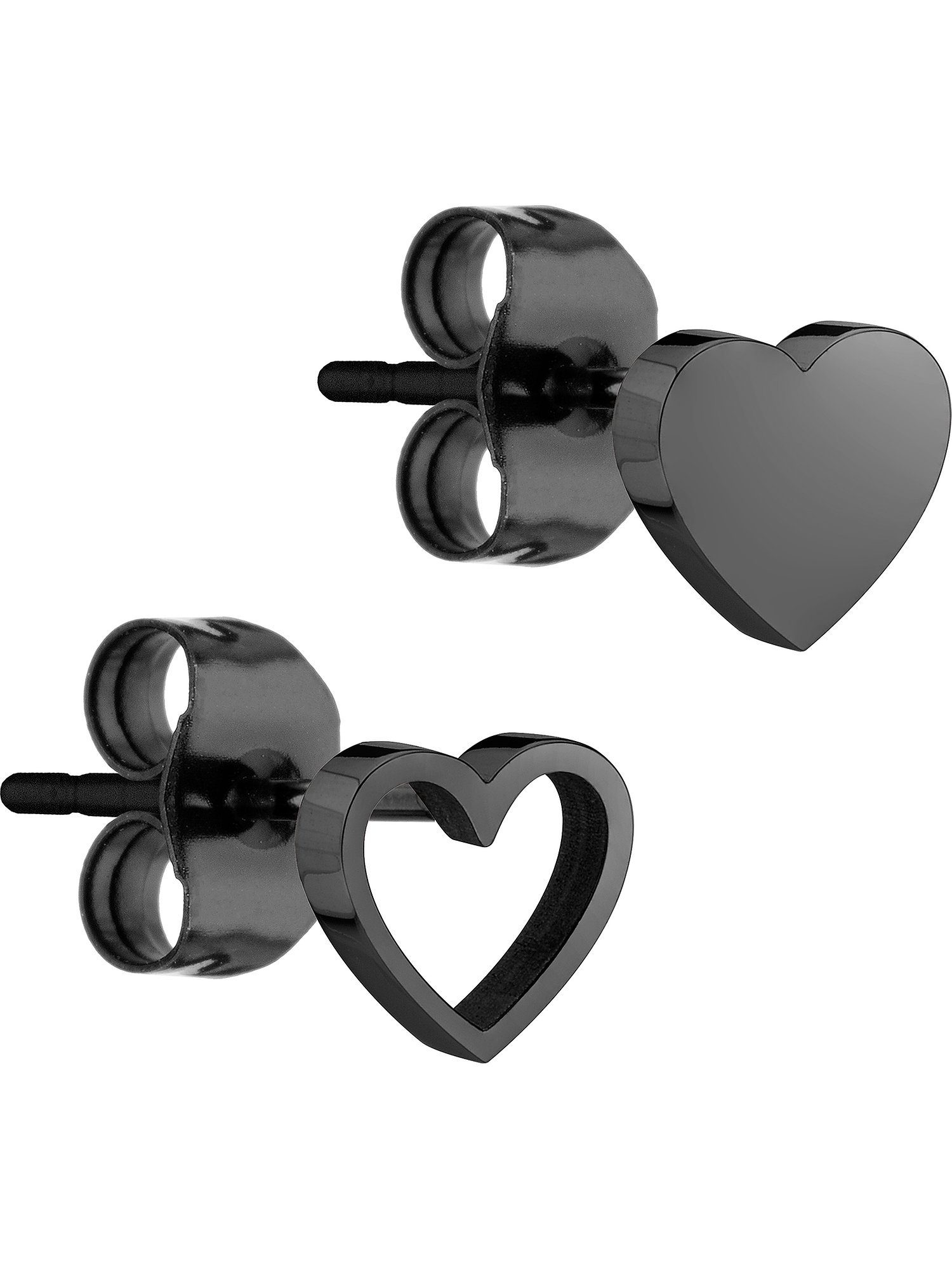 Paar Ohrstecker Liebeskind Damen-Ohrstecker Edelstahl Herz
