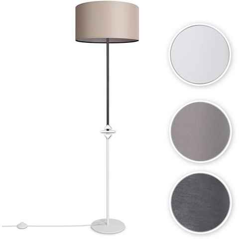 Paco Home Stehlampe Uni Color, ohne Leuchtmittel, LED Modern Wohnzimmer Schlafzimmer, Einbeinig, Deko Stehleuchte E27