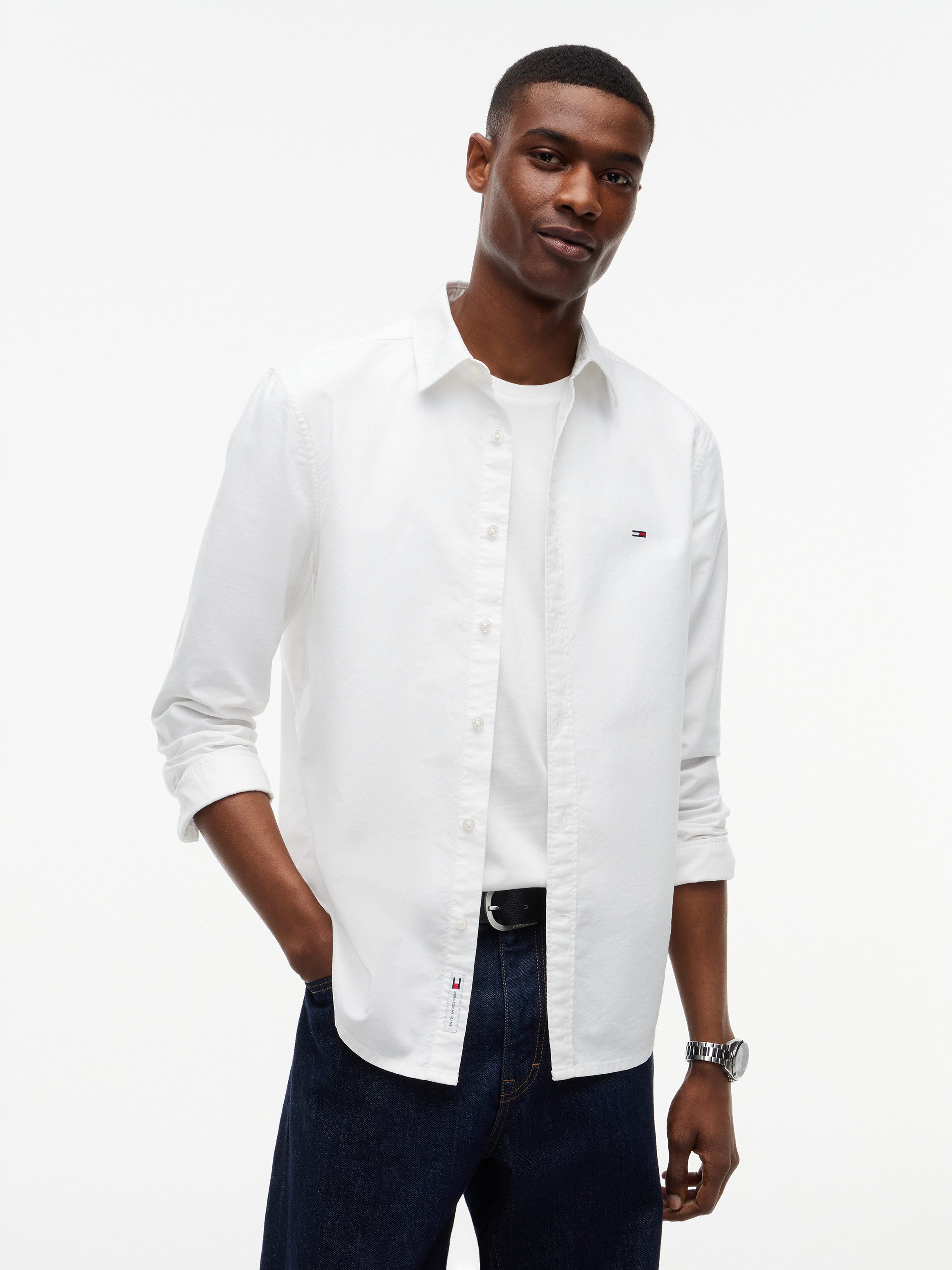 Tommy Jeans Langarmhemd SLIM OXFORD SHIRT Slim fit mit Hemdkragen – Bild 2 von 5