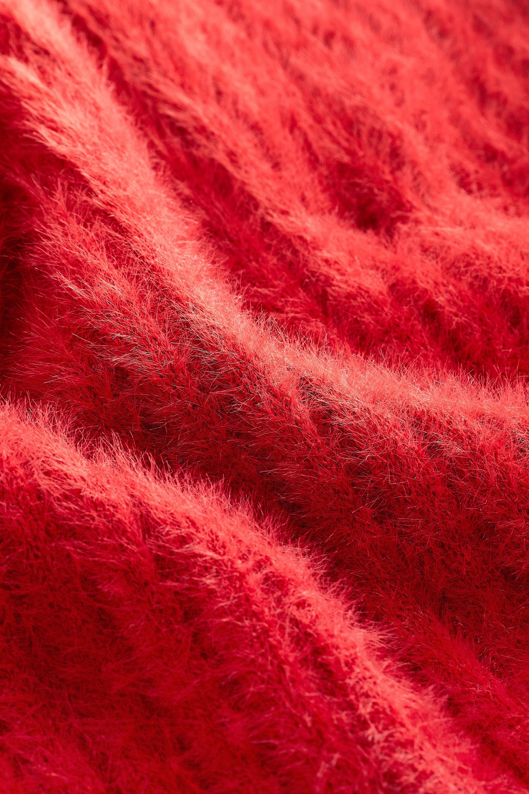 Stehkragenpullover Next mit Red Pullover (1-tlg) Trichterkragen