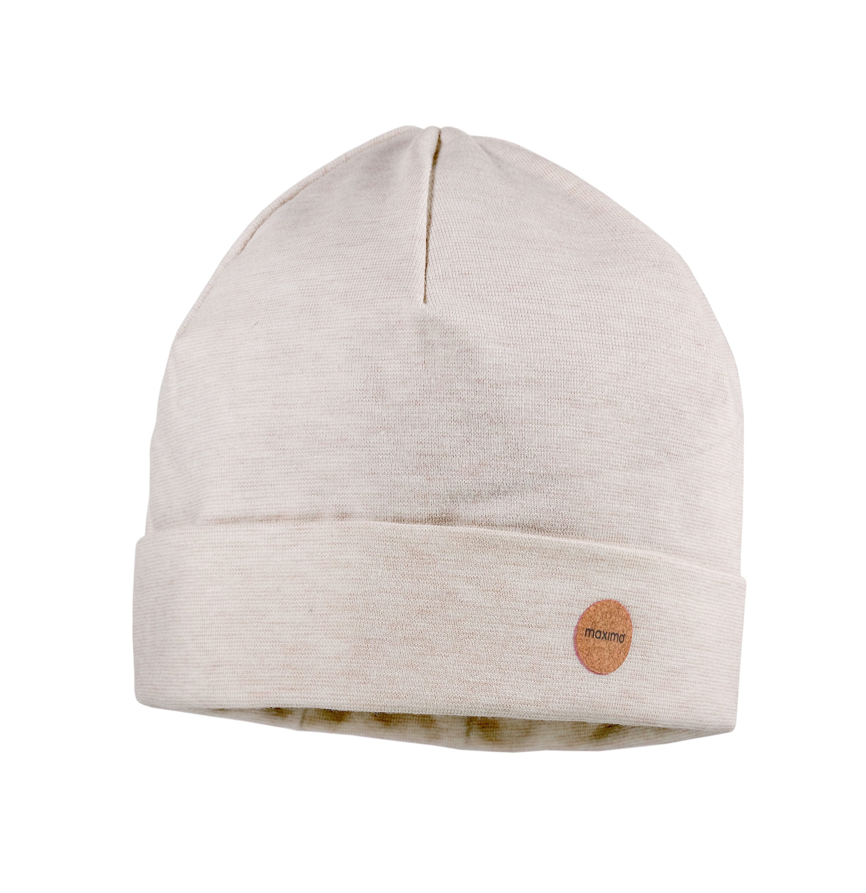 Jerseymütze GOTS BABY-Beanie, Umschlagrand Microringel, Jersey, UV 50
